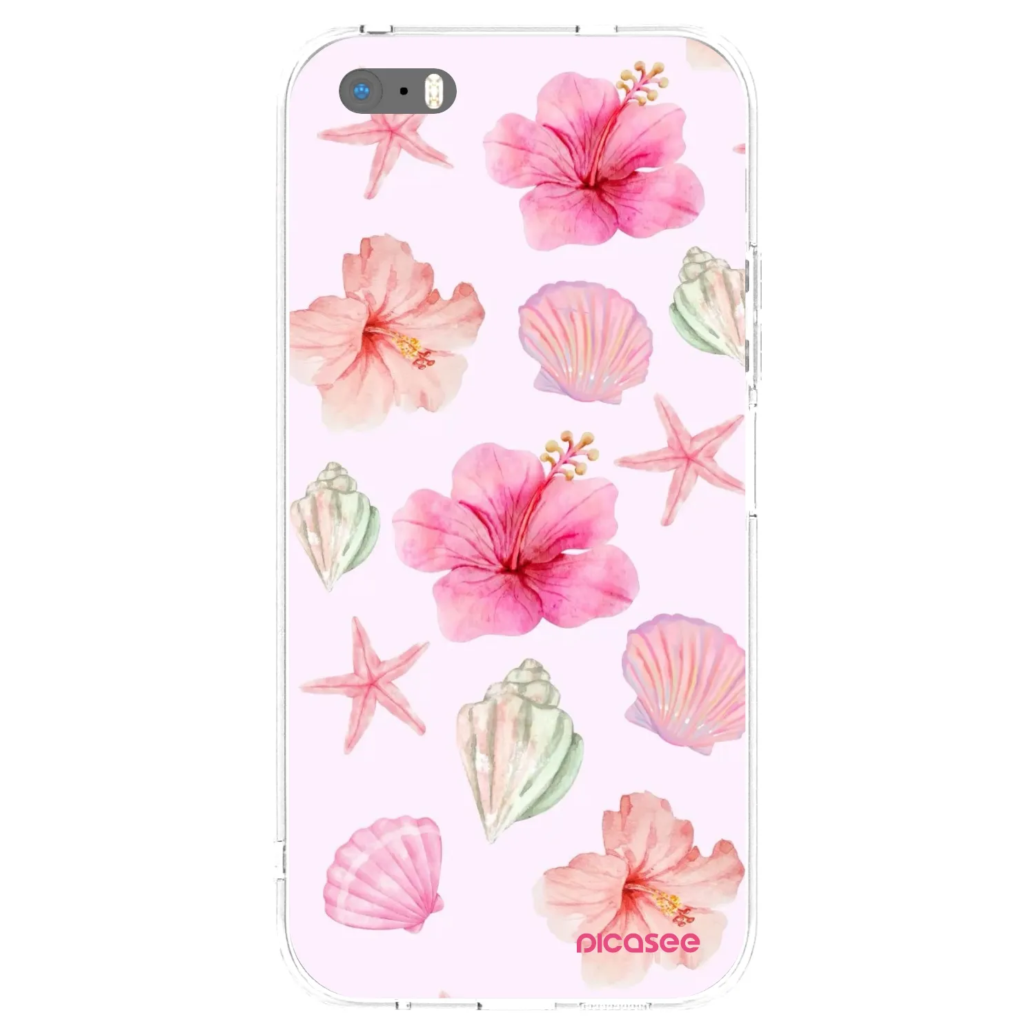 Picasee husă transparentă din silicon pentru Apple iPhone 5/5S/SE - Blush Lagoon