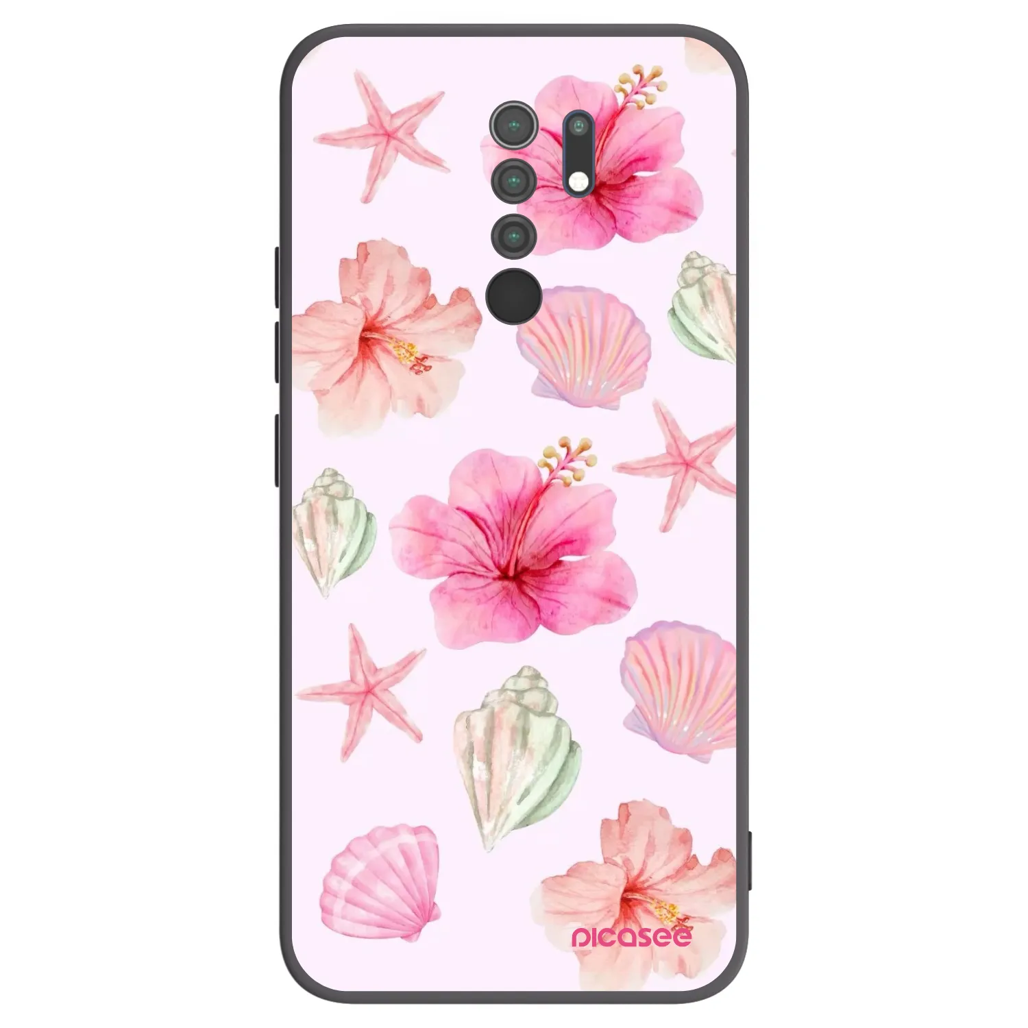 Picasee husă neagră din silicon pentru Xiaomi Redmi 9 - Blush Lagoon