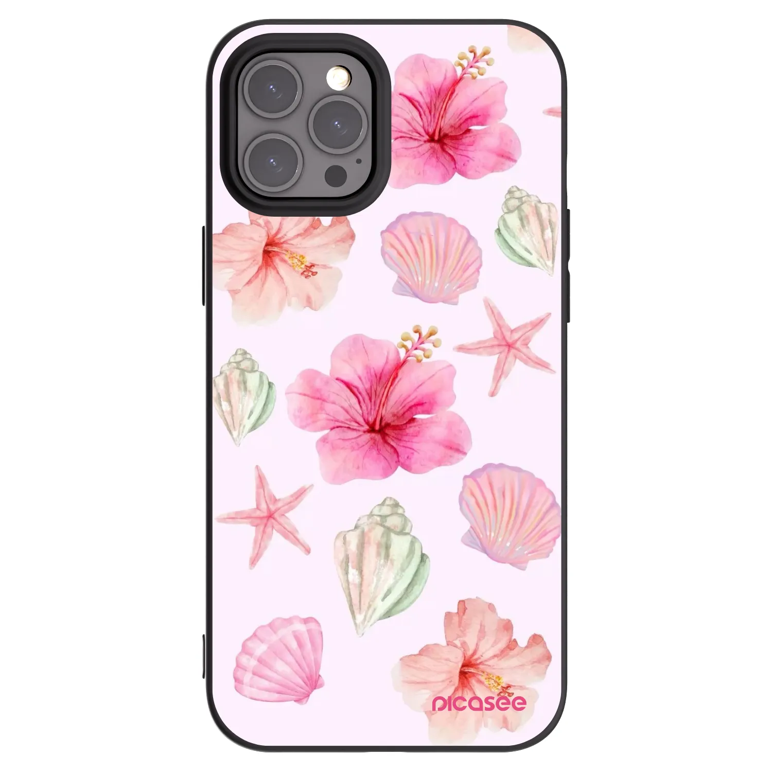 Picasee husă neagră din silicon pentru Apple iPhone 12 Pro Max - Blush Lagoon