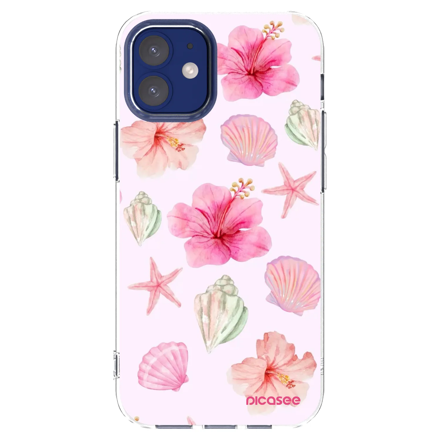 Picasee husă transparentă din silicon pentru Apple iPhone 12 mini - Blush Lagoon