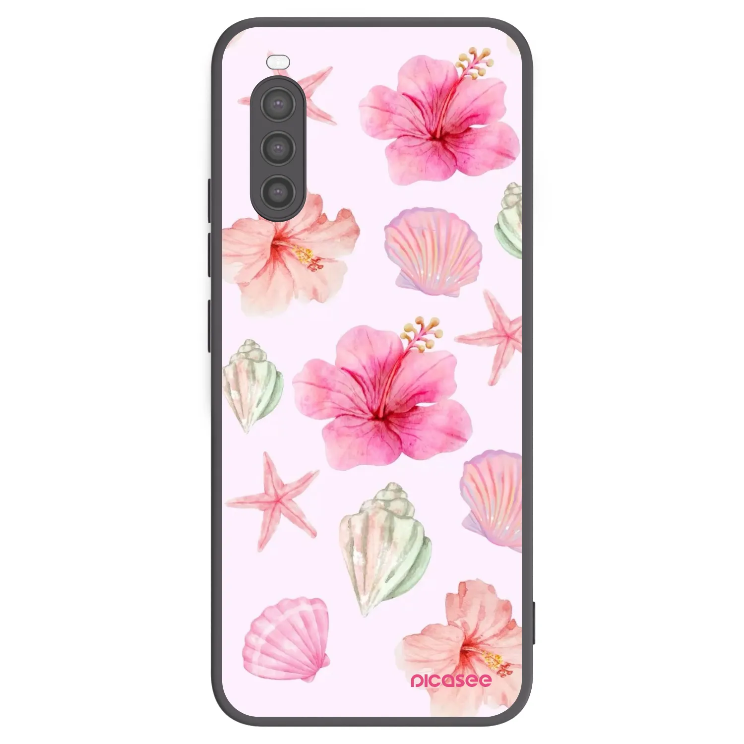 Picasee husă neagră din silicon pentru Sony Xperia 10 II - Blush Lagoon