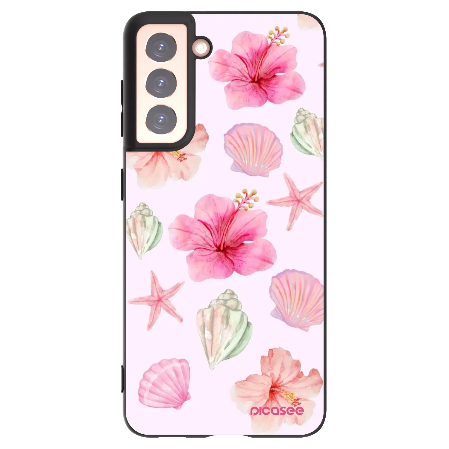 Picasee husă neagră din silicon pentru Samsung Galaxy S21 5G G991B - Blush Lagoon