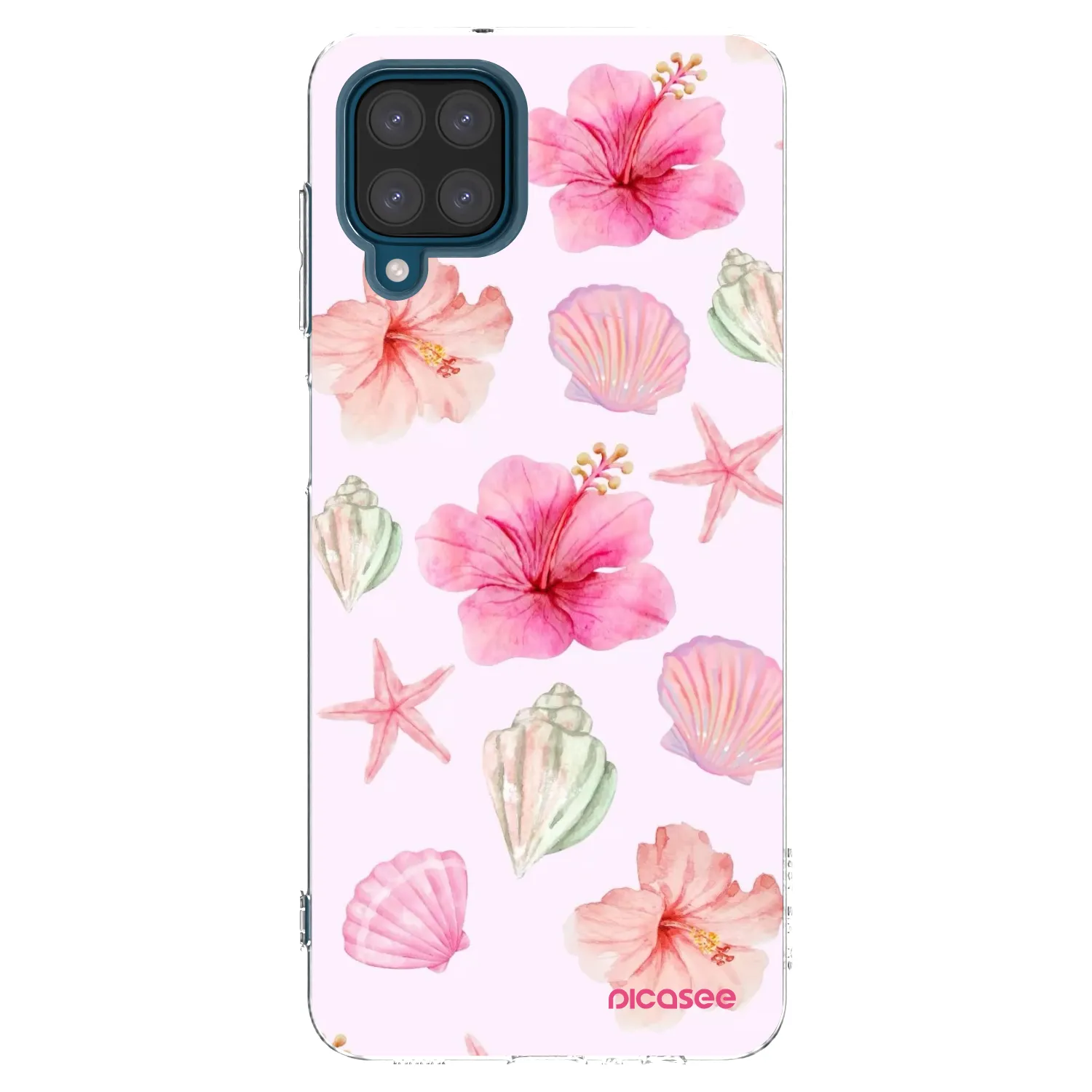 Picasee husă transparentă din silicon pentru Samsung Galaxy A12 A125F - Blush Lagoon