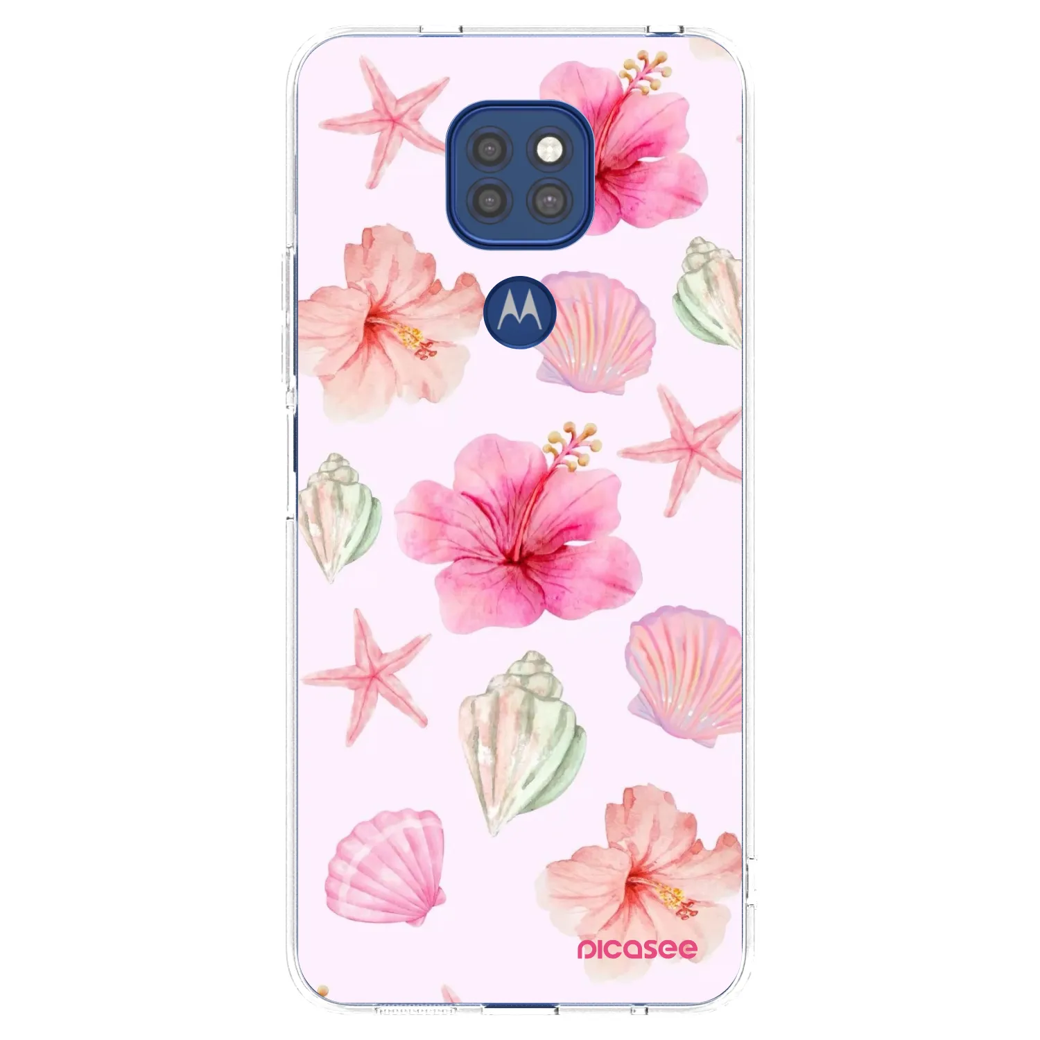 Picasee husă transparentă din silicon pentru Motorola Moto G9 Play - Blush Lagoon