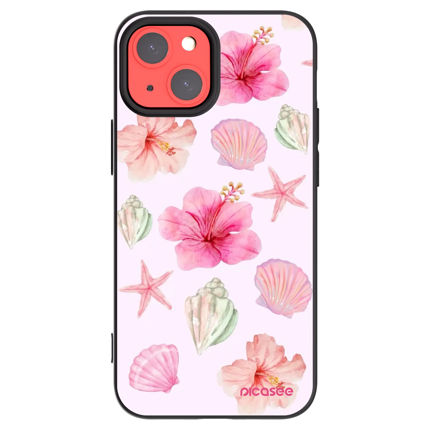 Picasee husă neagră din silicon pentru Apple iPhone 13 mini - Blush Lagoon