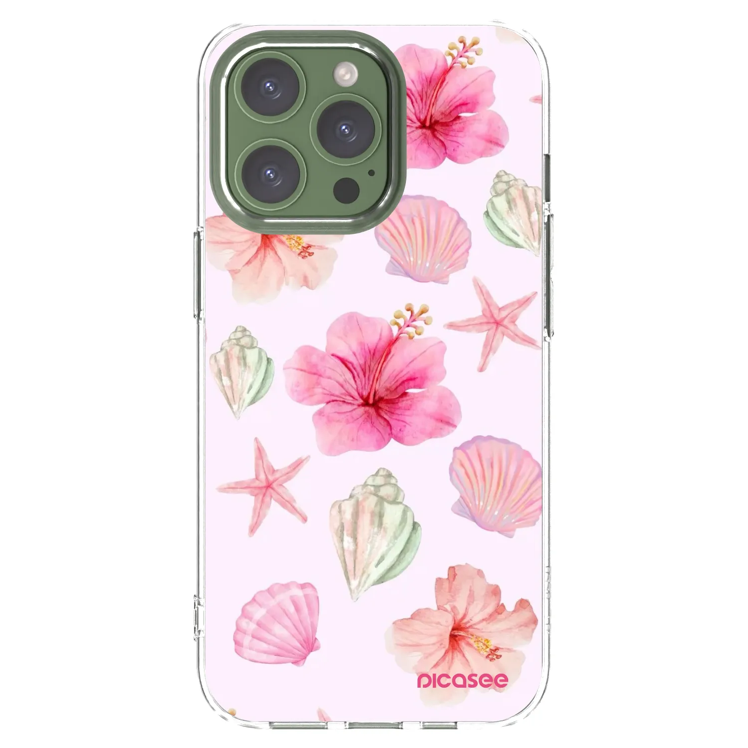 Picasee husă transparentă din silicon pentru Apple iPhone 13 Pro - Blush Lagoon