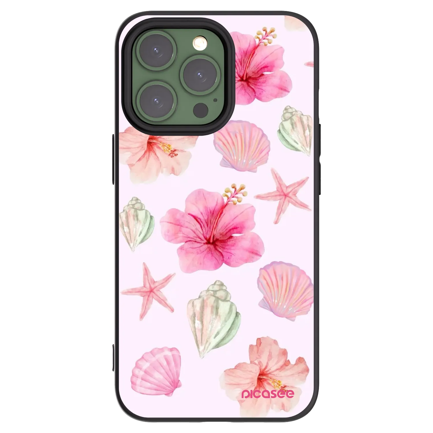 Picasee husă neagră din silicon pentru Apple iPhone 13 Pro - Blush Lagoon