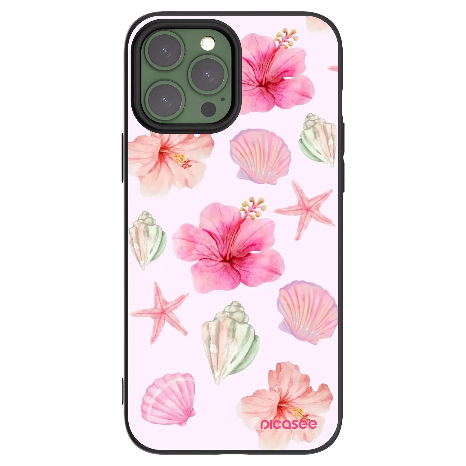 Picasee husă neagră din silicon pentru Apple iPhone 13 Pro Max - Blush Lagoon