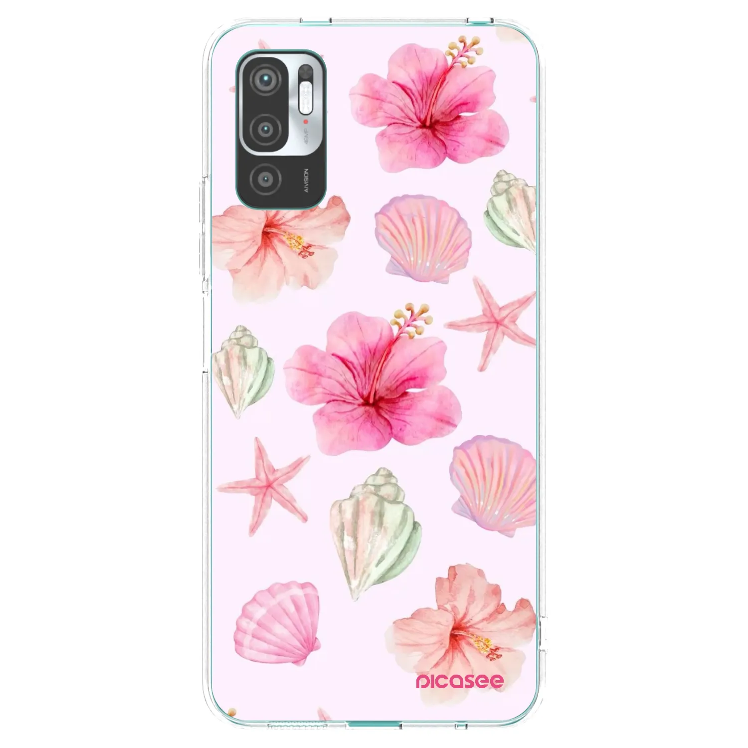Picasee husă transparentă din silicon pentru Xiaomi Redmi Note 10 5G - Blush Lagoon