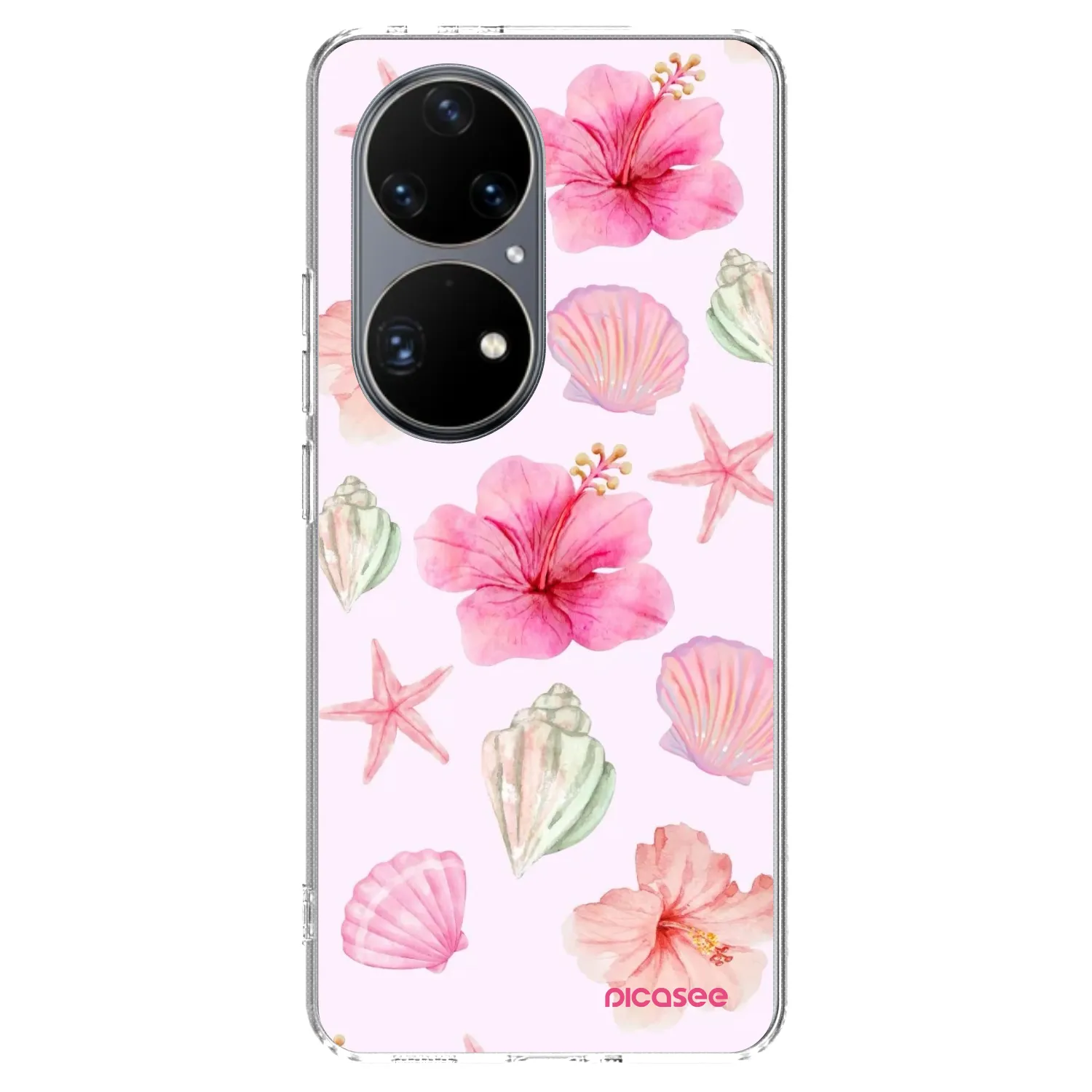 Picasee husă transparentă din silicon pentru Huawei P50 - Blush Lagoon