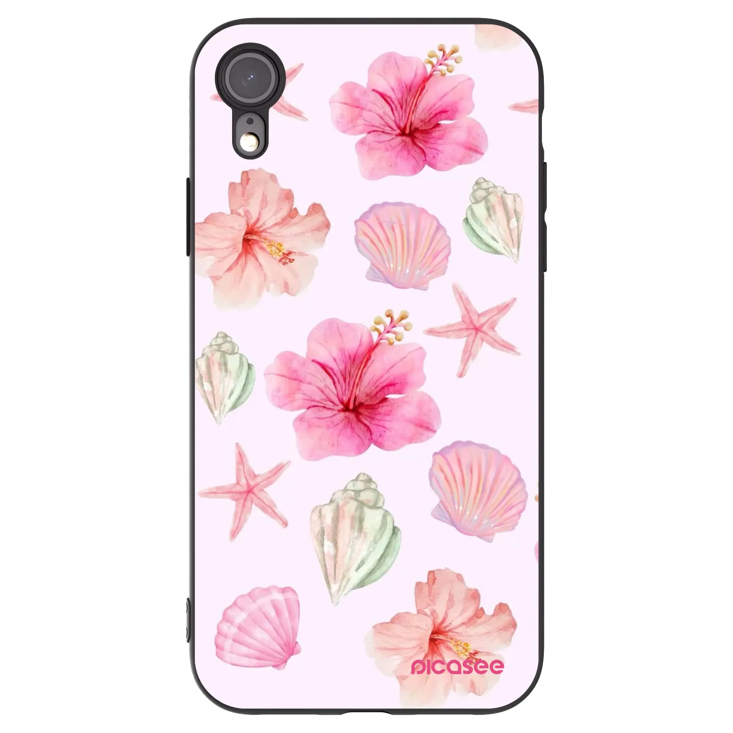 Picasee husă neagră din silicon pentru Apple iPhone XR - Blush Lagoon
