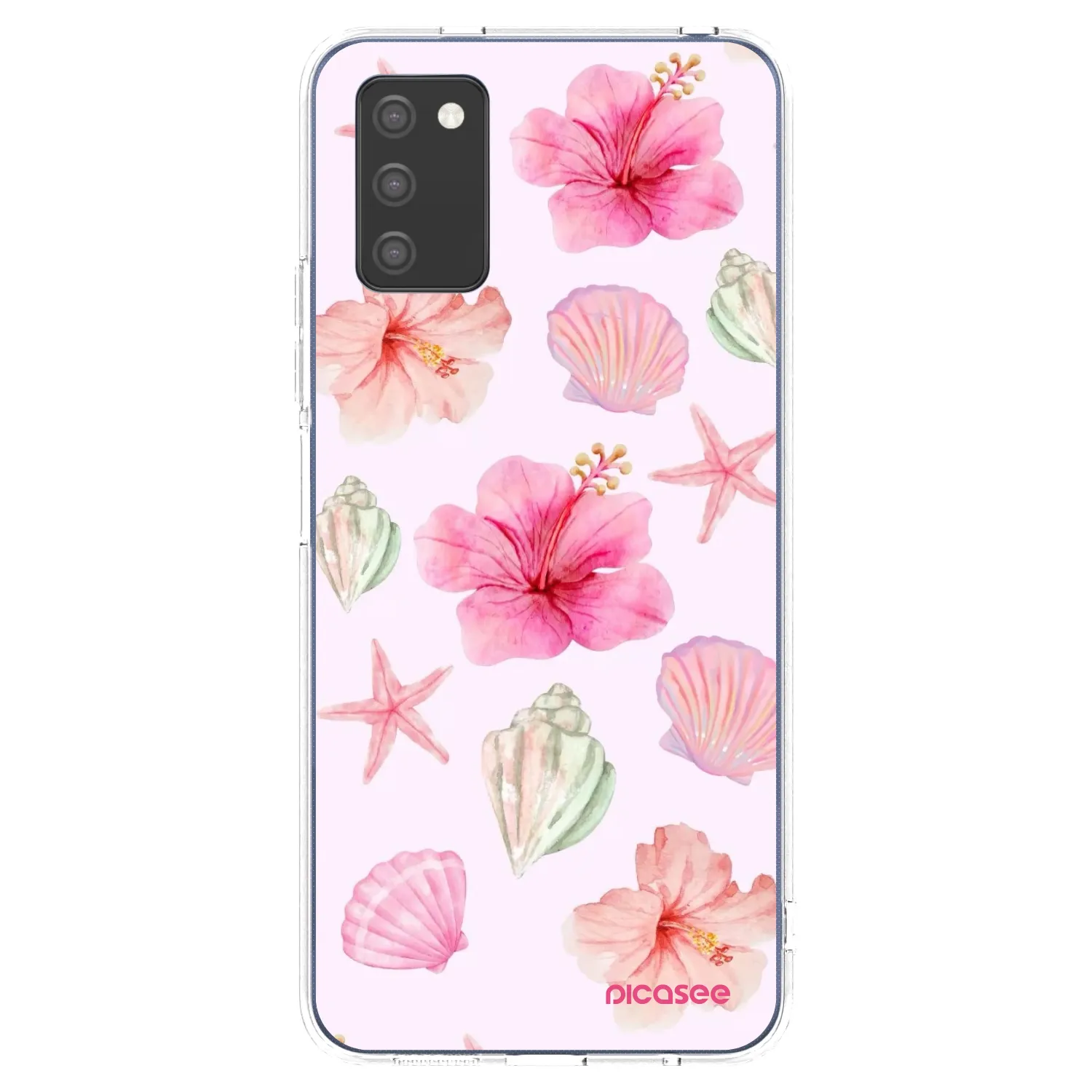 Picasee husă transparentă din silicon pentru Samsung Galaxy A02s A025G - Blush Lagoon