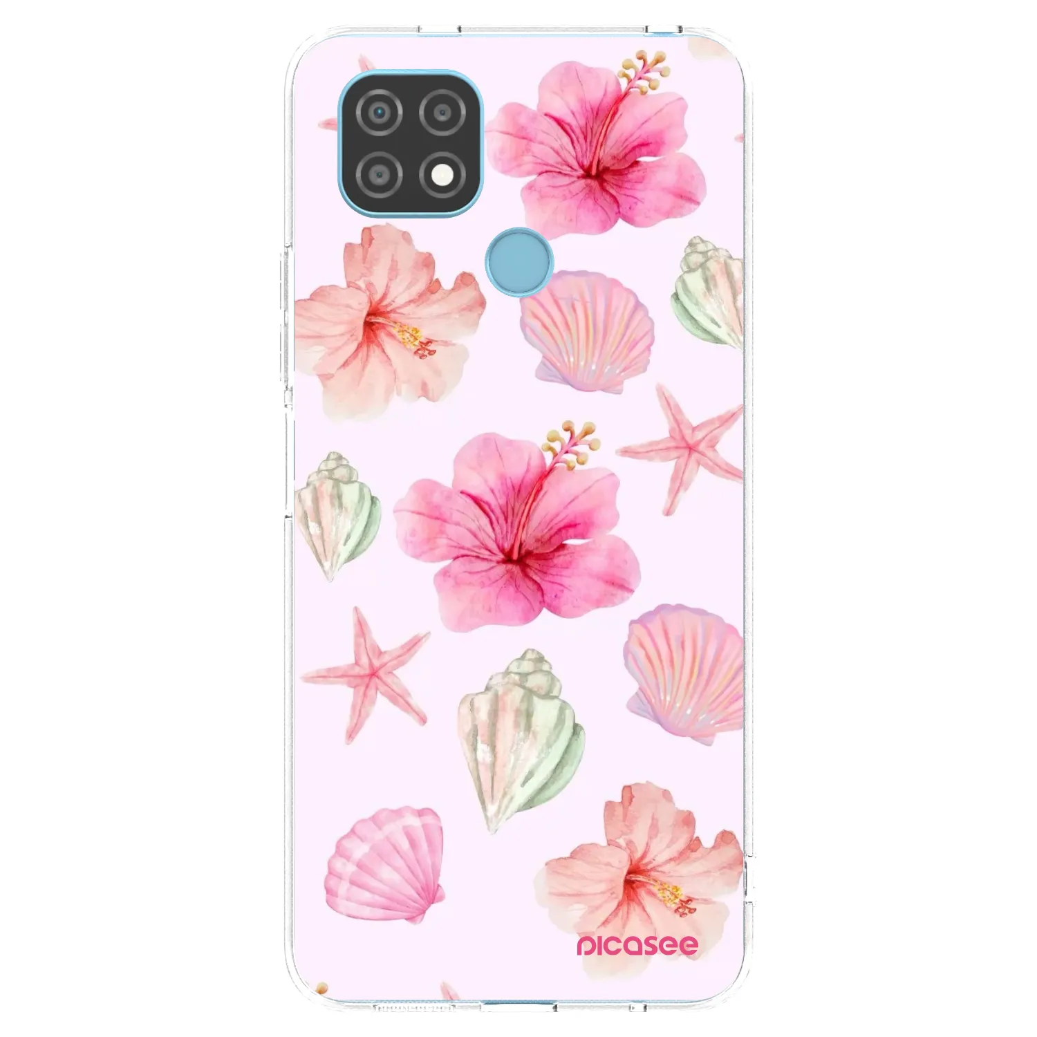 Picasee husă transparentă din silicon pentru Realme C21 - Blush Lagoon