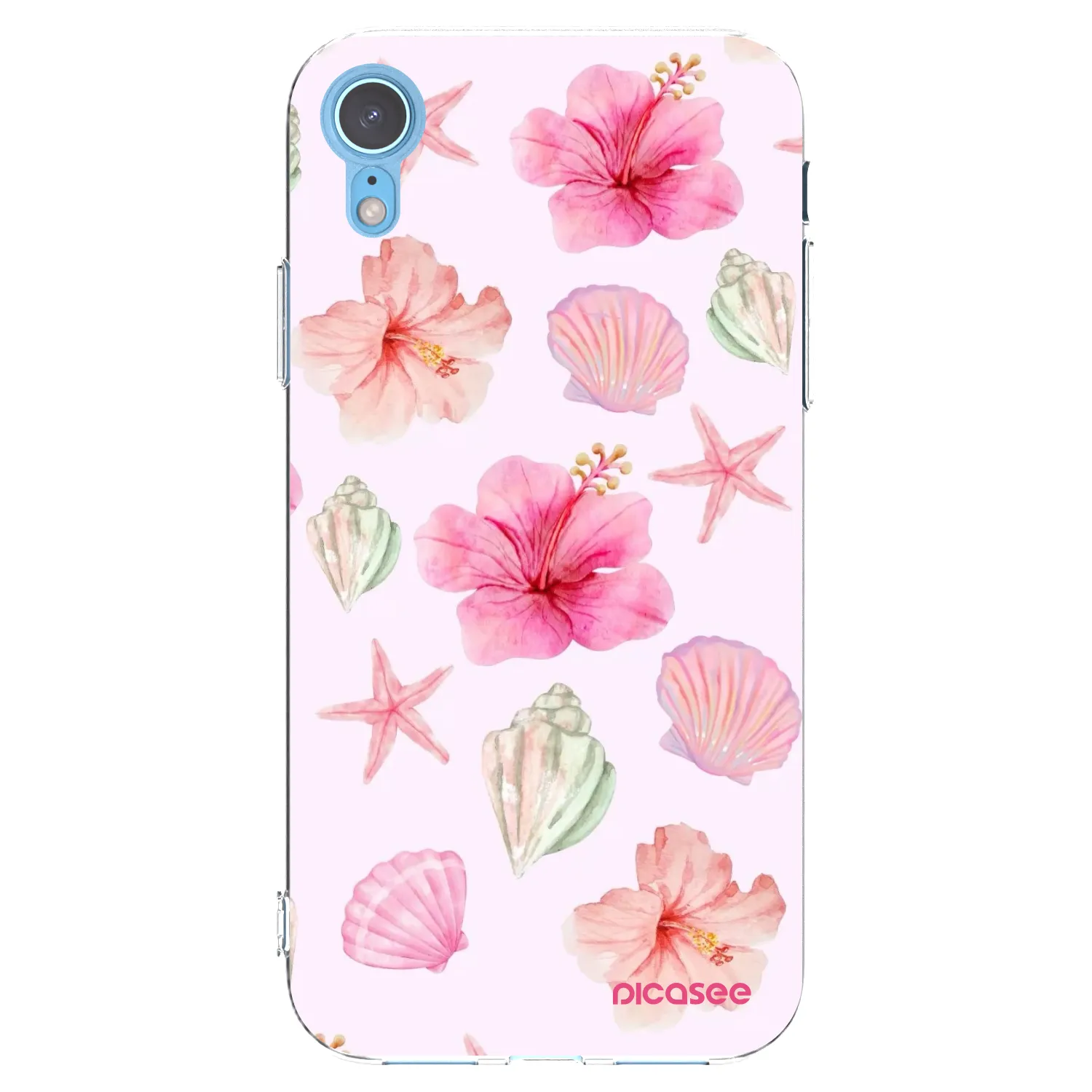 Picasee husă transparentă din silicon pentru Apple iPhone XR - Blush Lagoon