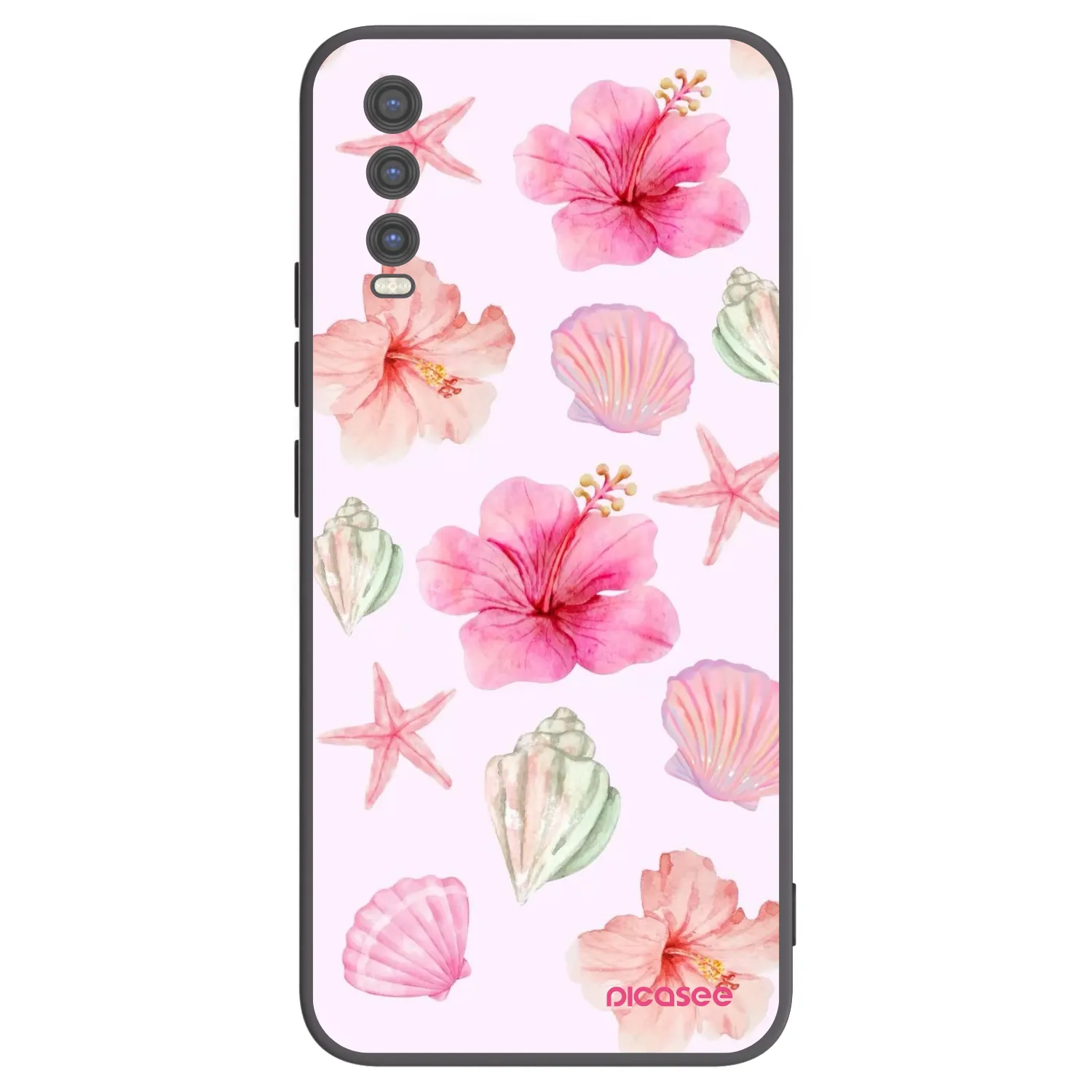 Picasee husă neagră din silicon pentru Vivo Y20s - Blush Lagoon
