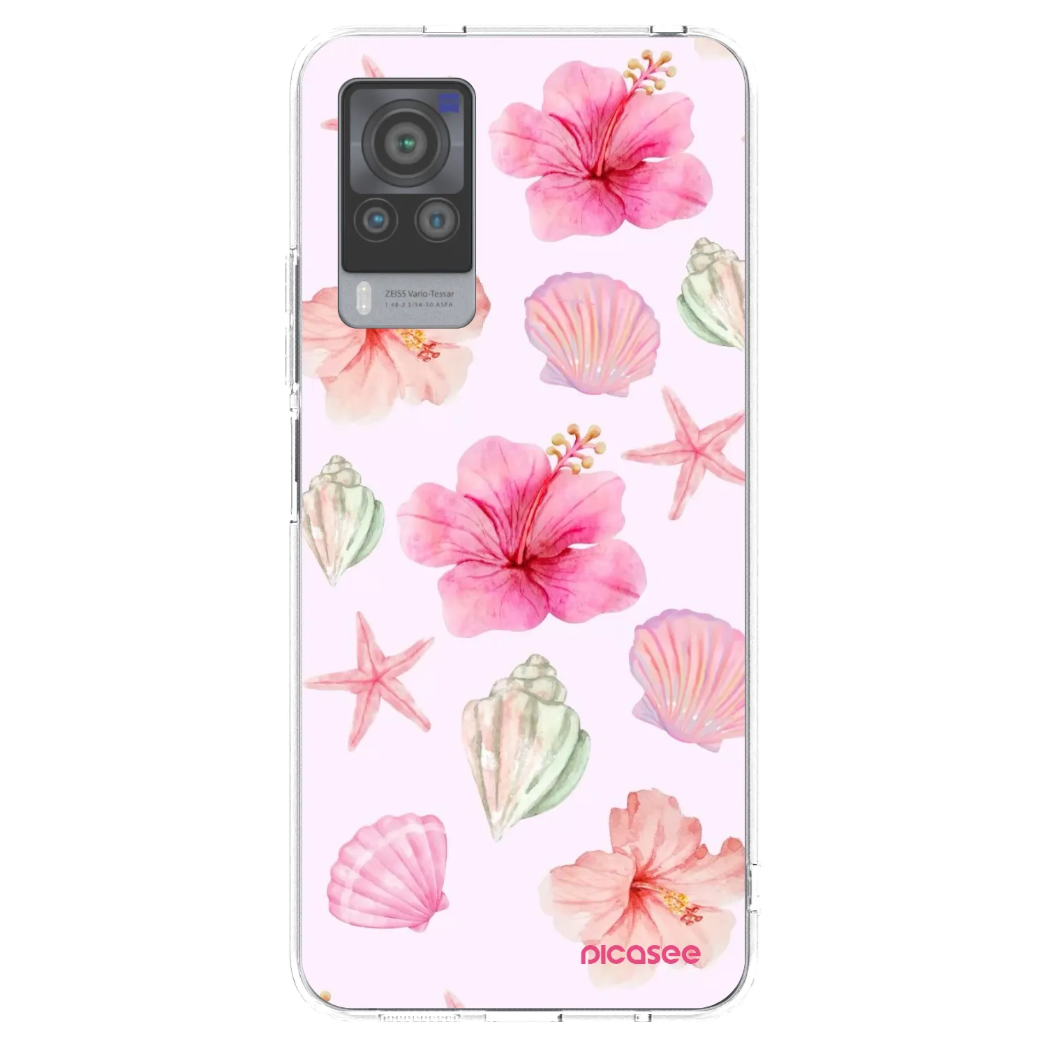 Picasee husă transparentă din silicon pentru Vivo X60 Pro 5G - Blush Lagoon