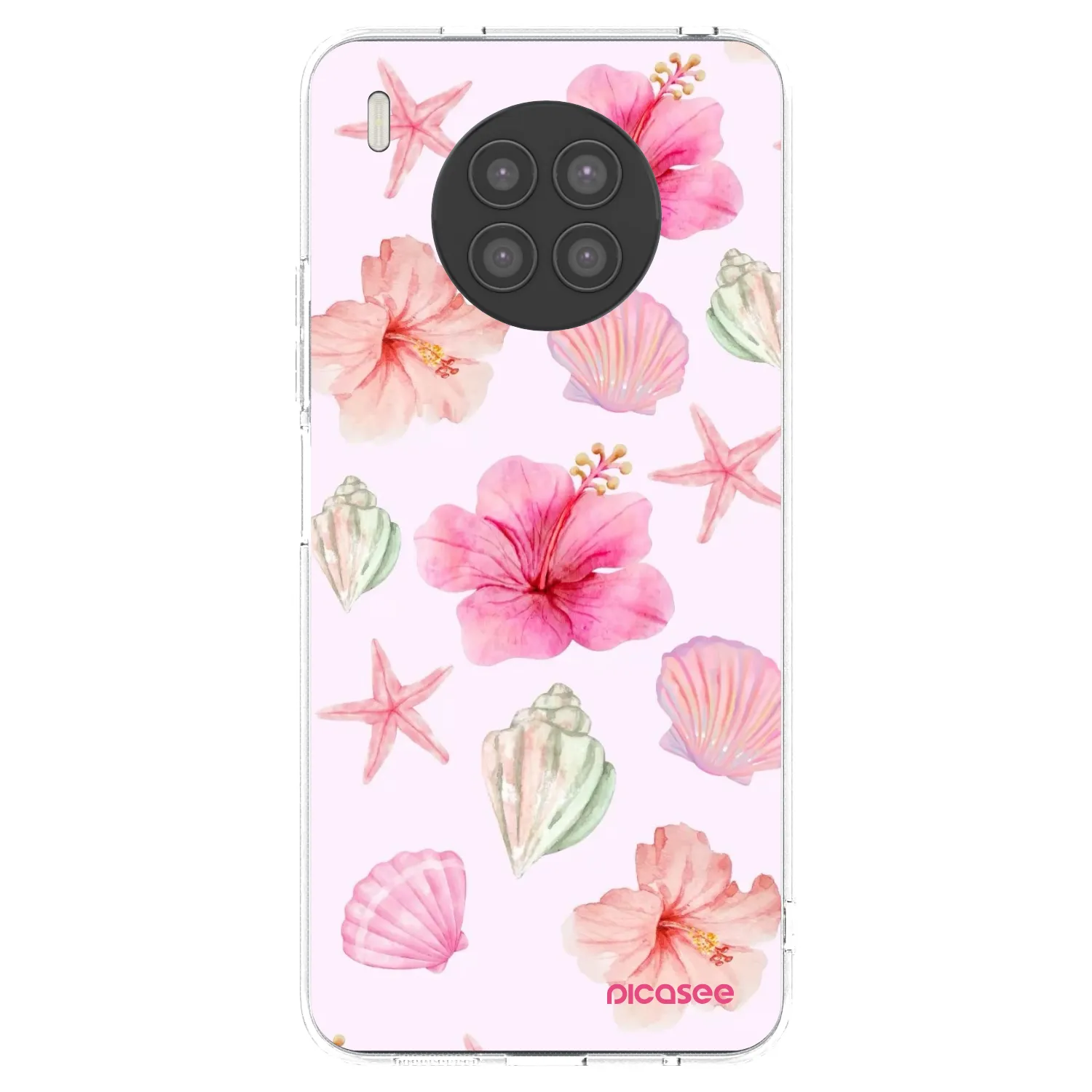 Picasee husă transparentă din silicon pentru Huawei Nova 8i - Blush Lagoon