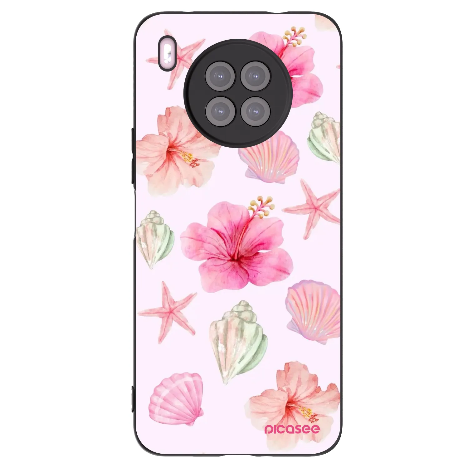 Picasee husă neagră din silicon pentru Huawei Nova 8i - Blush Lagoon