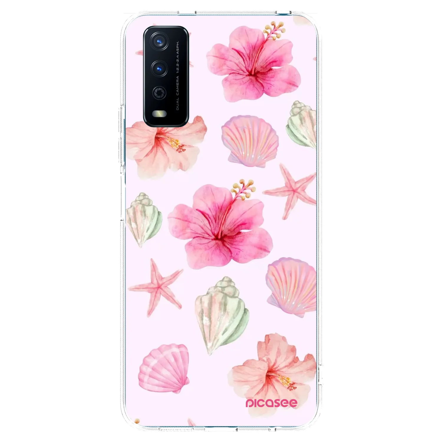 Picasee husă transparentă din silicon pentru Vivo Y11s - Blush Lagoon