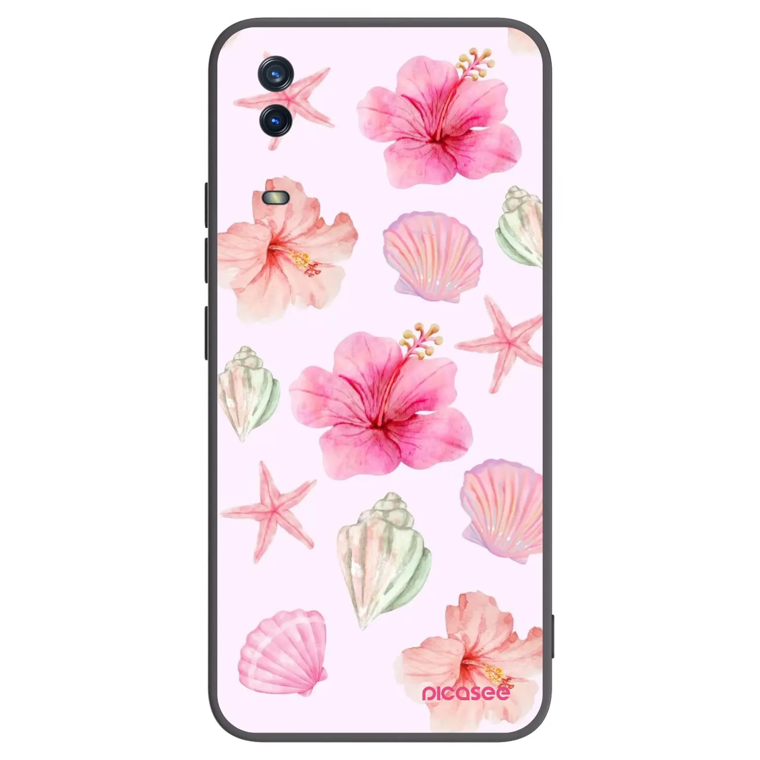 Picasee husă neagră din silicon pentru Vivo Y11s - Blush Lagoon