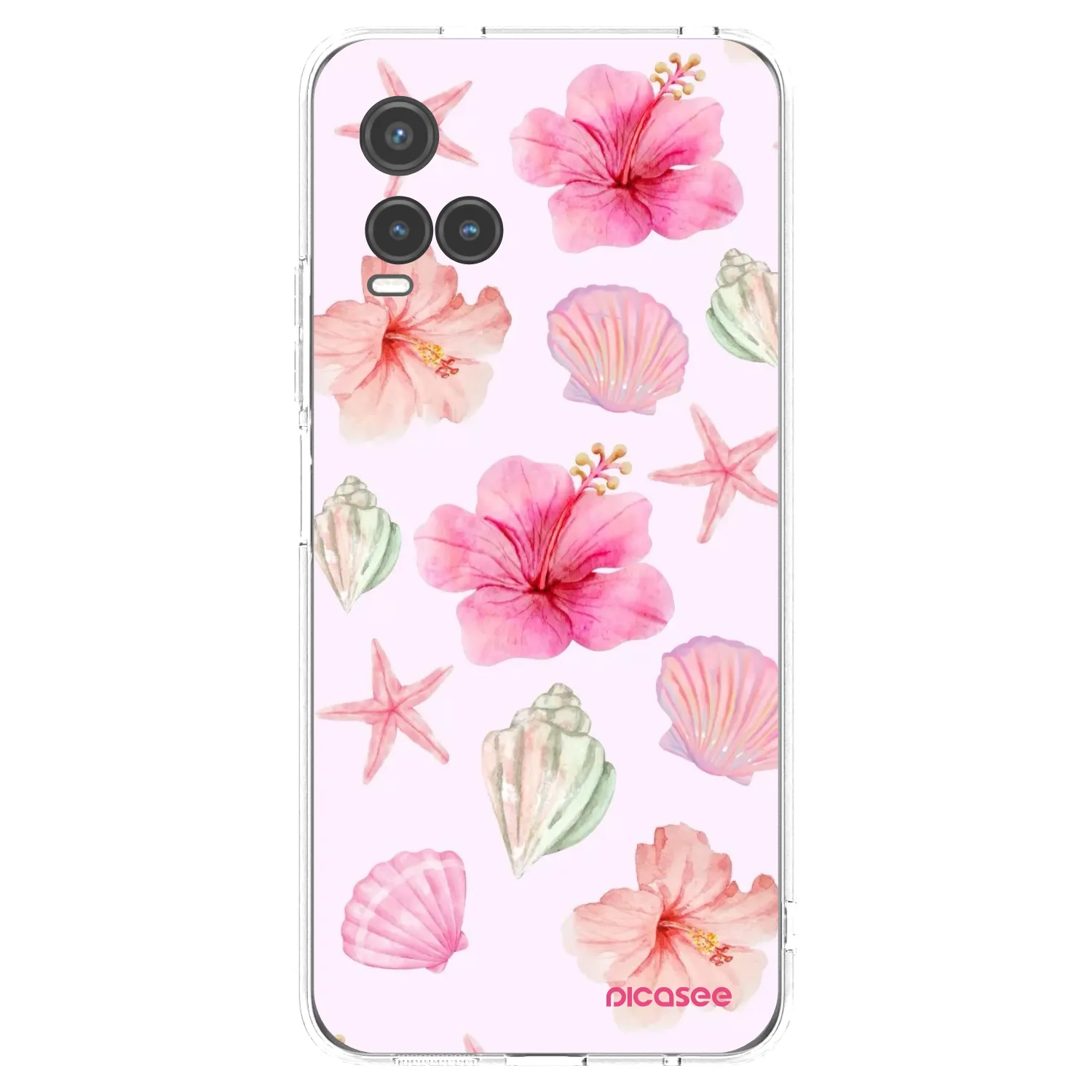 Picasee husă transparentă din silicon pentru Vivo Y33s - Blush Lagoon