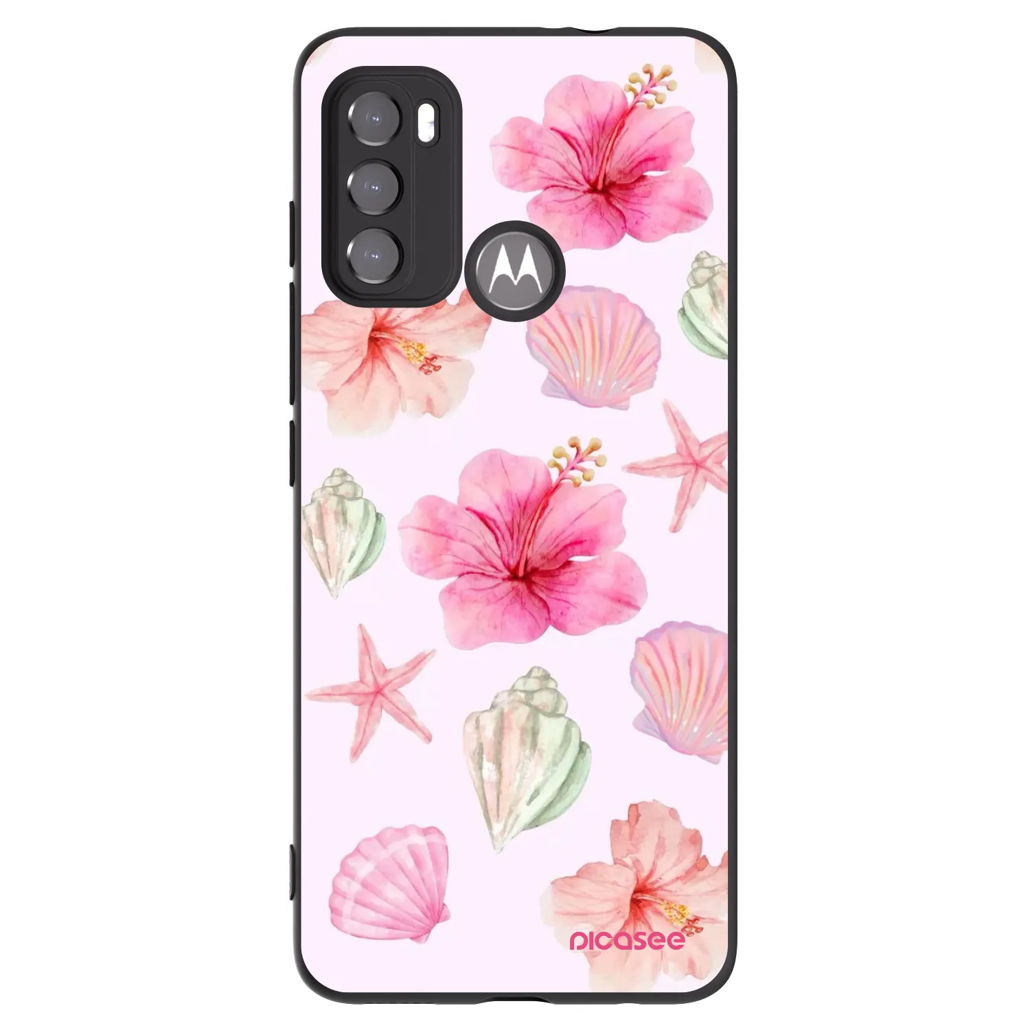 Picasee husă neagră din silicon pentru Motorola Moto G60 - Blush Lagoon