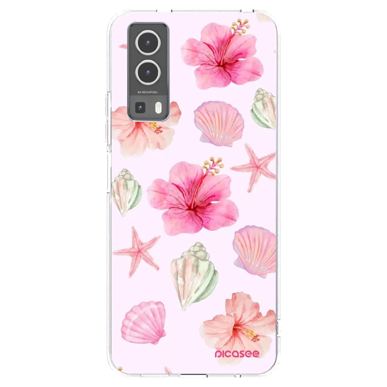 Picasee husă transparentă din silicon pentru Vivo Y72 5G - Blush Lagoon