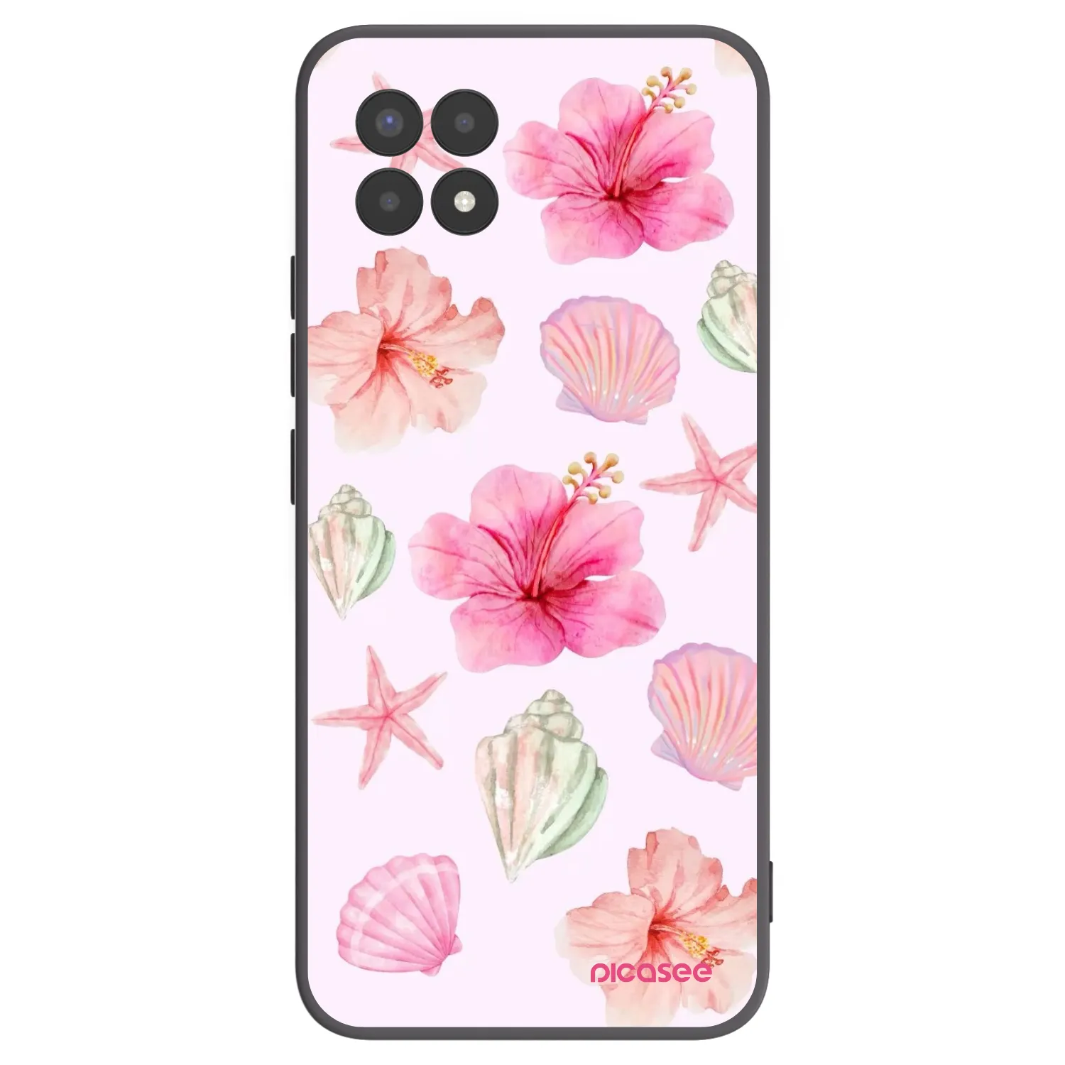 Picasee husă neagră din silicon pentru Realme 8i - Blush Lagoon