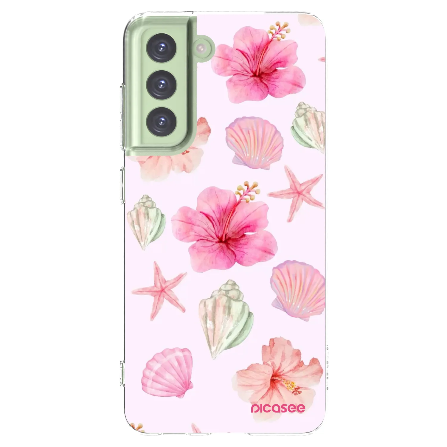 Picasee husă transparentă din silicon pentru Samsung Galaxy S21 FE 5G - Blush Lagoon