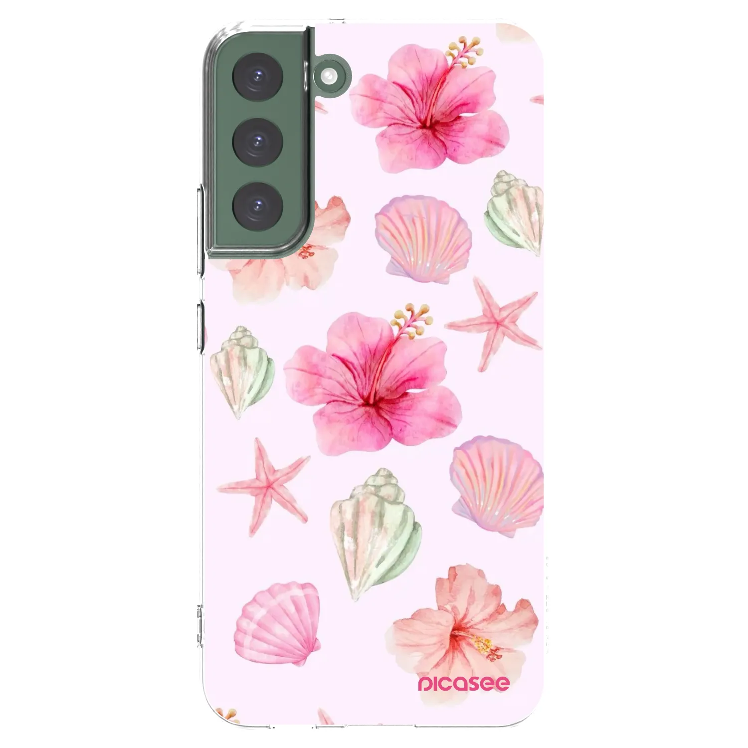 Picasee husă transparentă din silicon pentru Samsung Galaxy S22+ 5G - Blush Lagoon