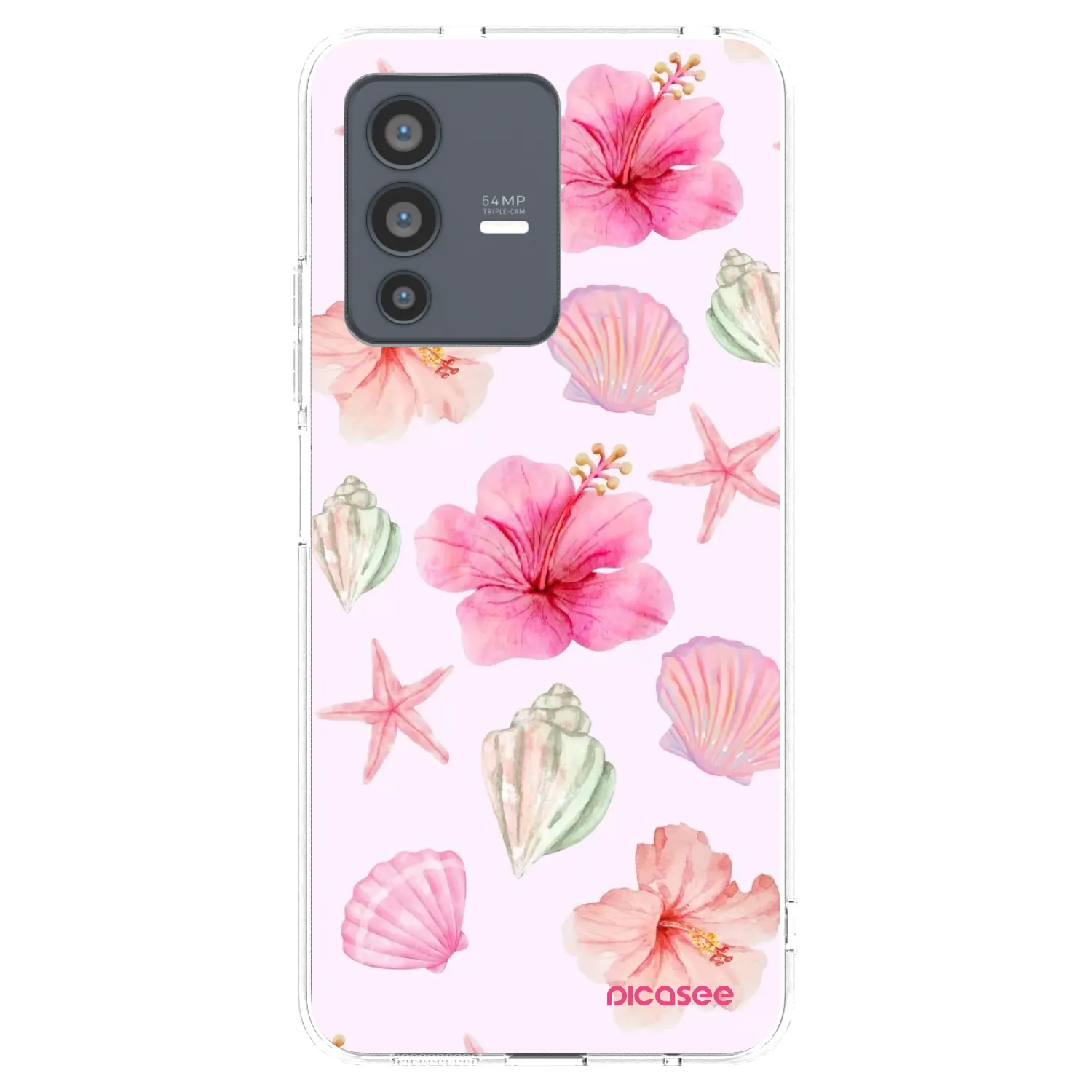 Picasee husă transparentă din silicon pentru Vivo V23 5G - Blush Lagoon