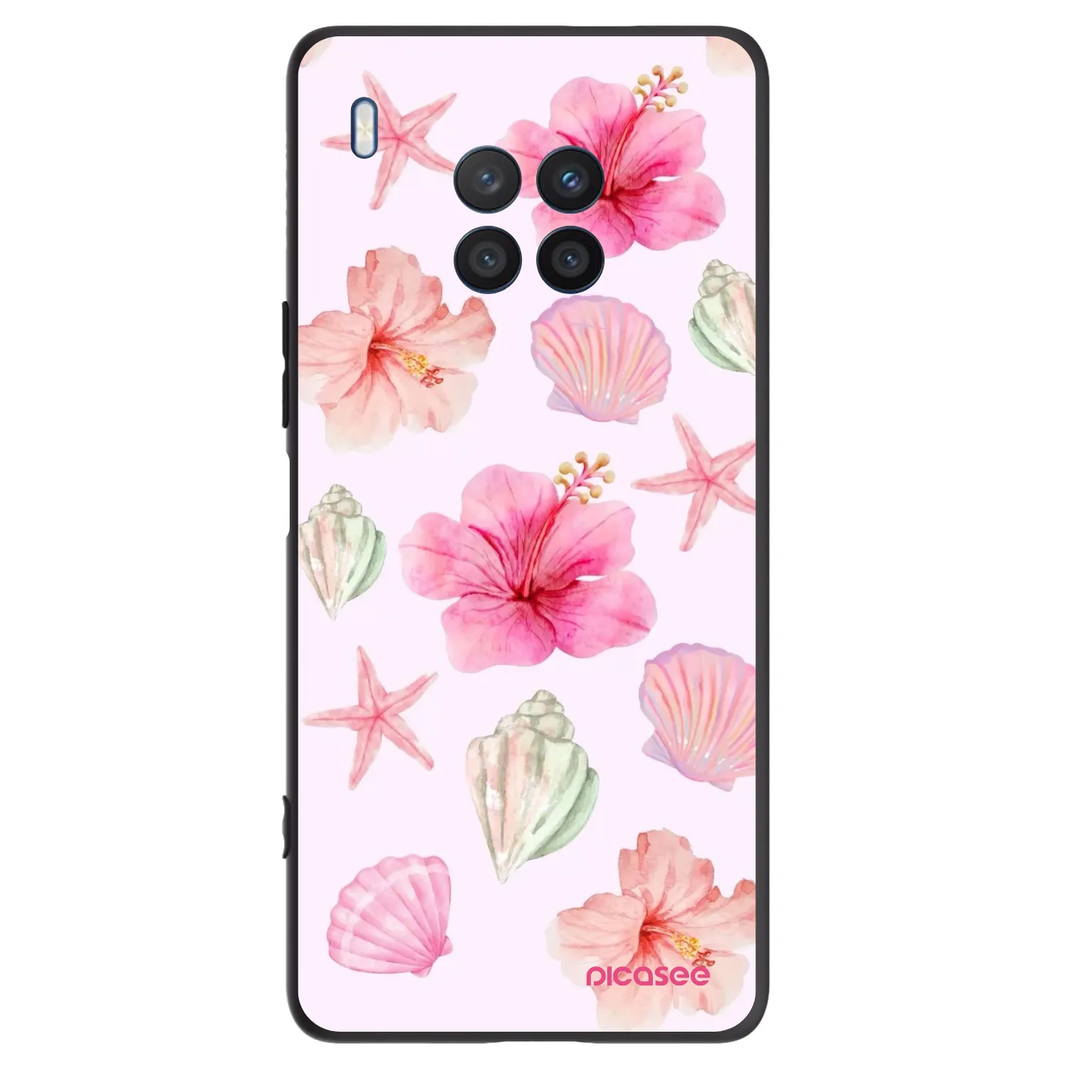 Picasee husă neagră din silicon pentru Honor 50 Lite - Blush Lagoon