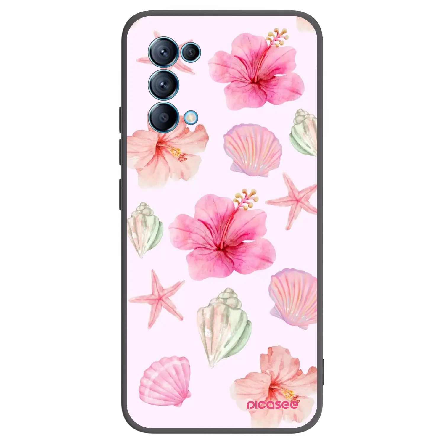 Picasee husă neagră din silicon pentru OPPO A16s - Blush Lagoon