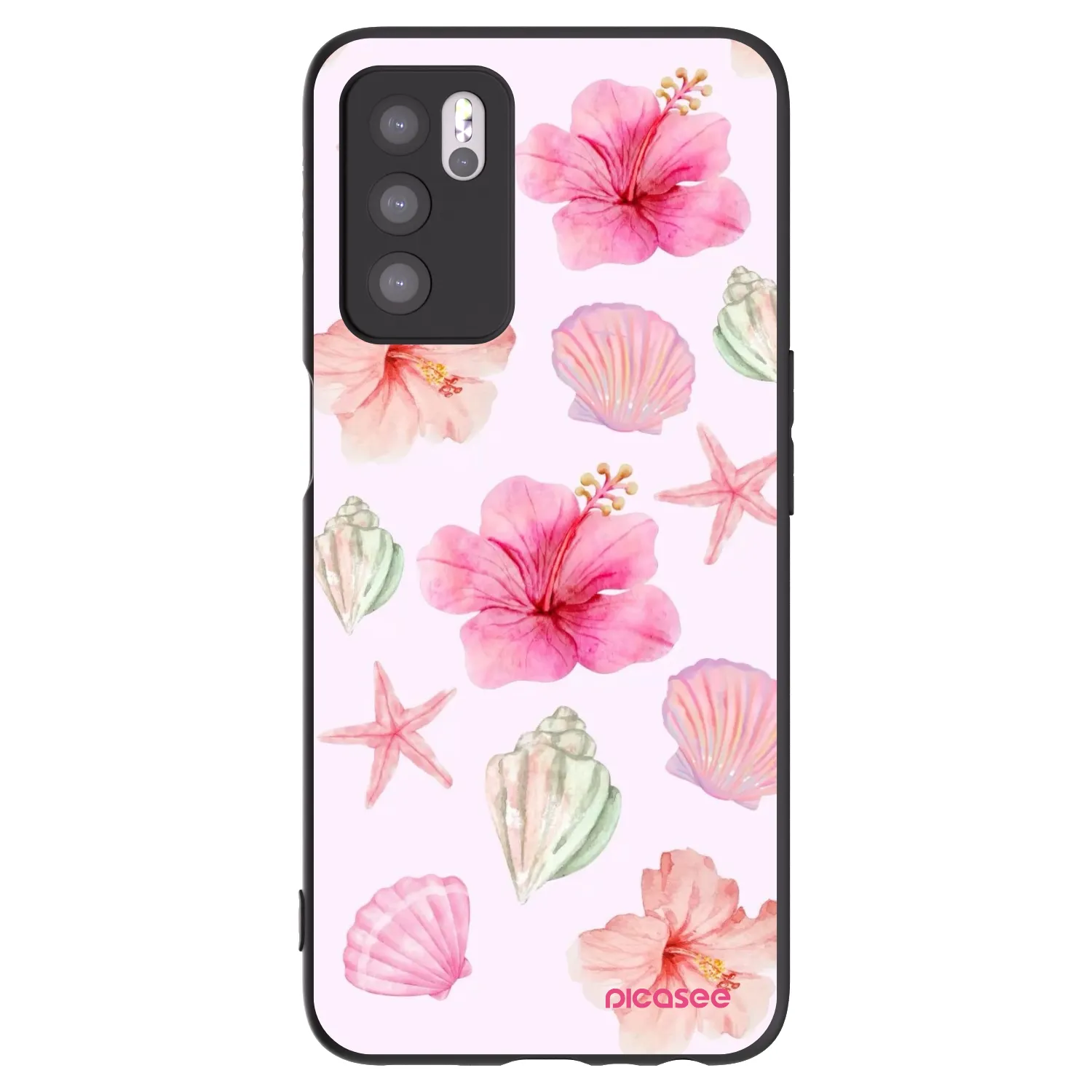 Picasee husă neagră din silicon pentru OPPO A16s - Blush Lagoon