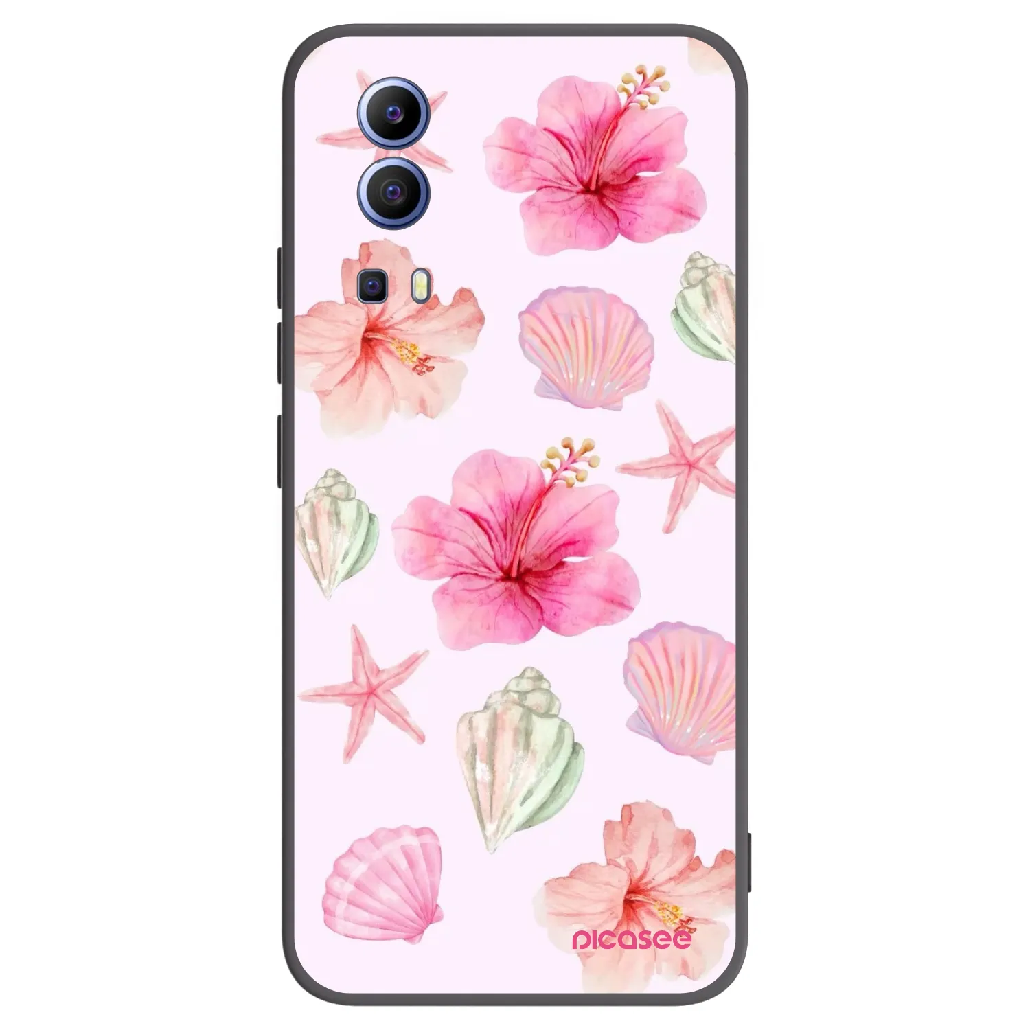 Picasee husă neagră din silicon pentru Vivo Y52 5G - Blush Lagoon
