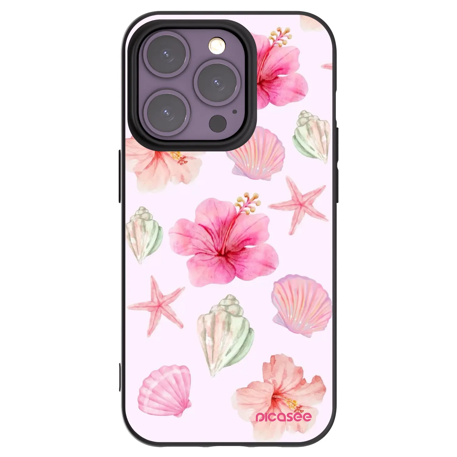 Picasee husă neagră din silicon pentru Apple iPhone 14 Pro - Blush Lagoon