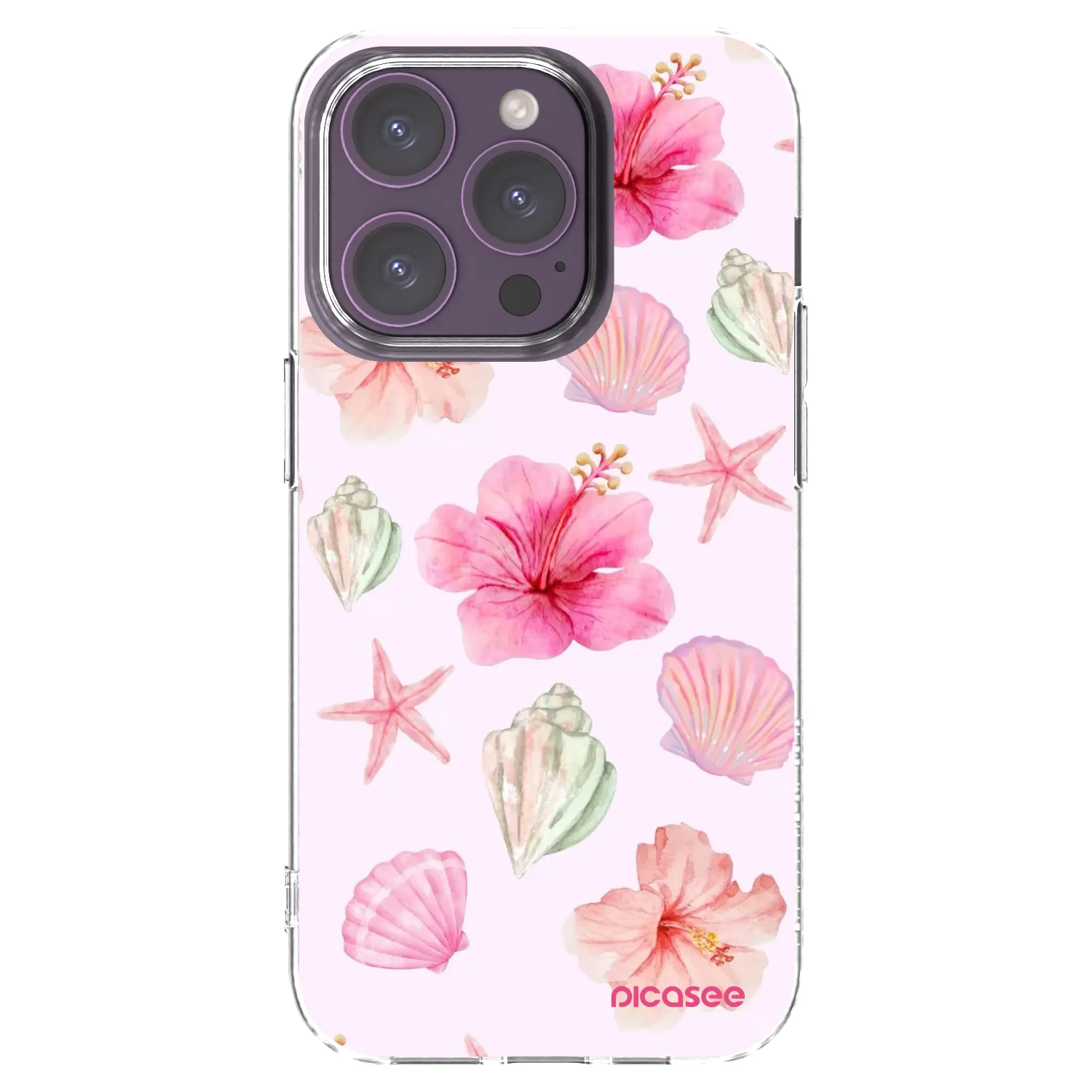 Picasee husă transparentă din silicon pentru Apple iPhone 14 Pro - Blush Lagoon