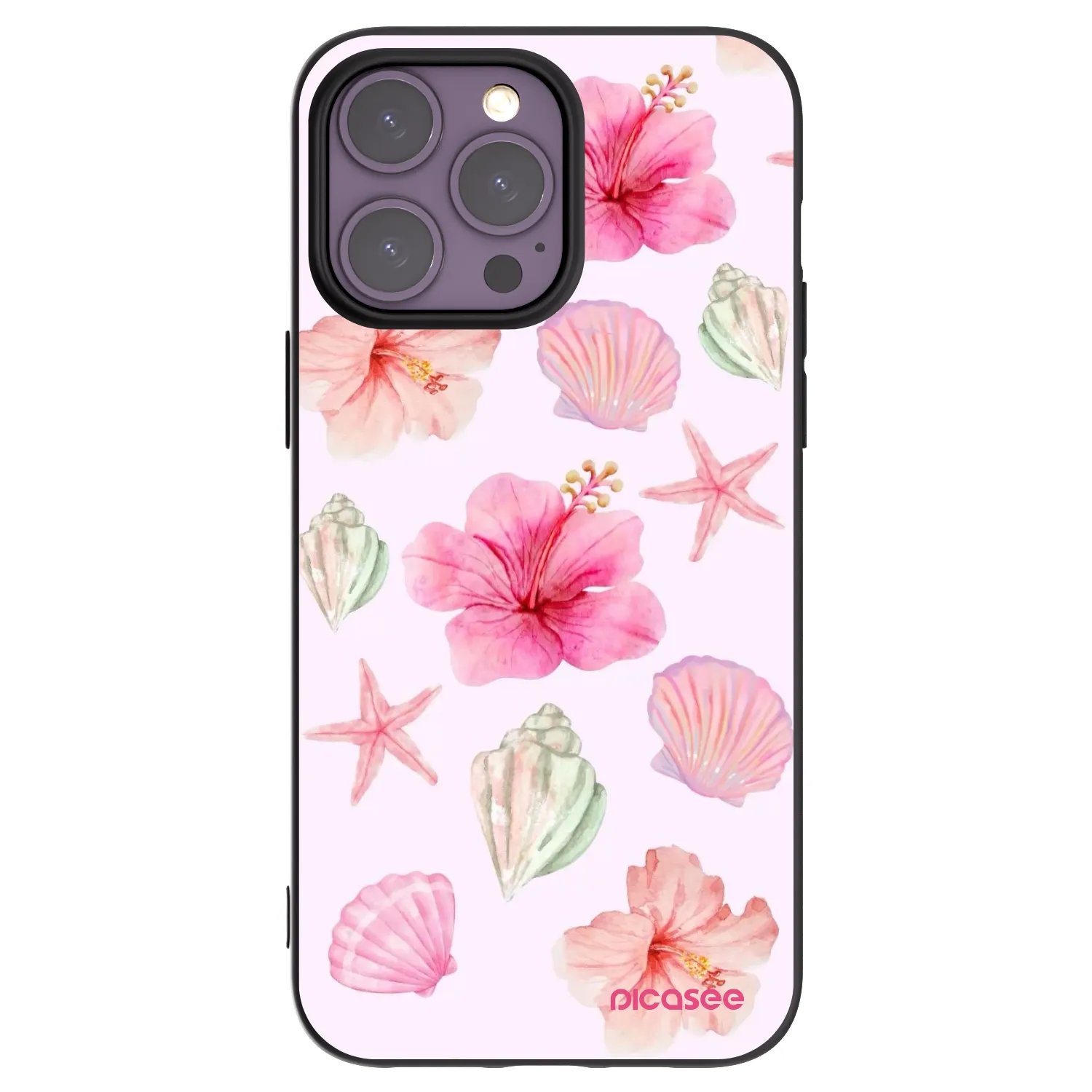 Picasee husă neagră din silicon pentru Apple iPhone 14 Pro Max - Blush Lagoon