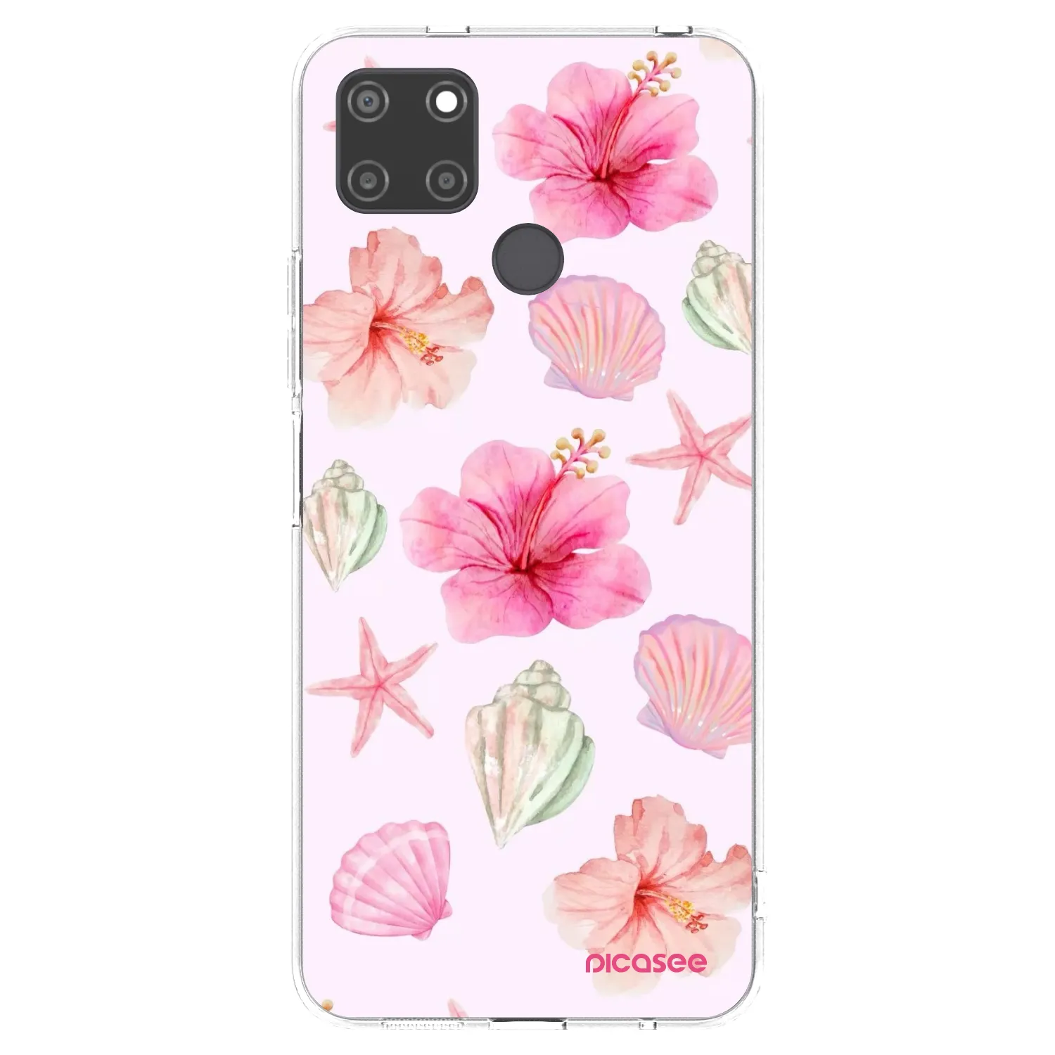Picasee husă transparentă din silicon pentru Realme C21Y - Blush Lagoon
