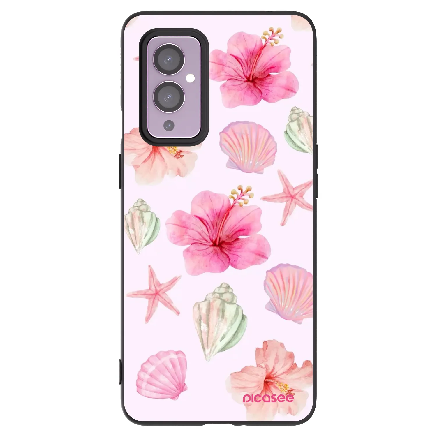 Picasee husă neagră din silicon pentru OnePlus 9 - Blush Lagoon