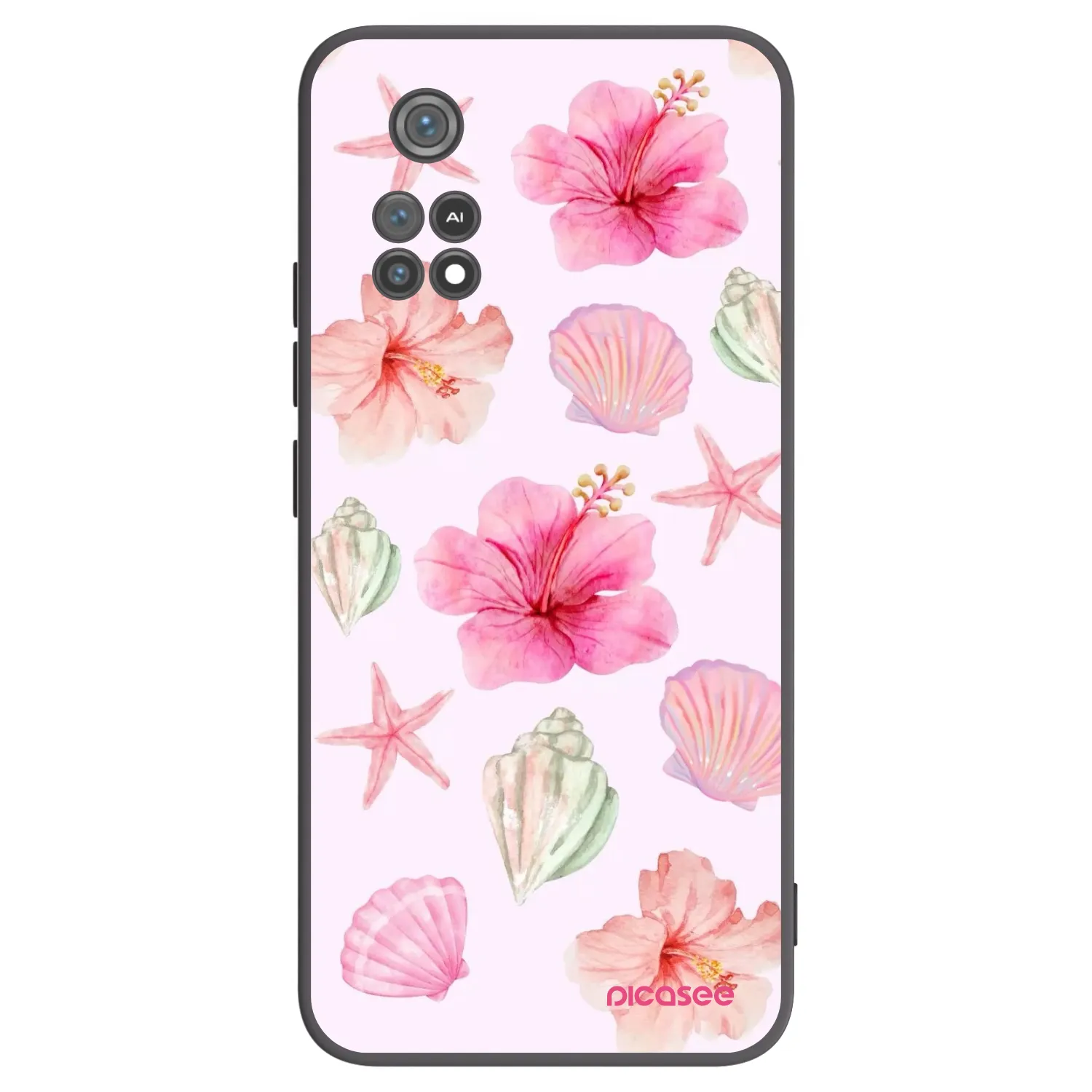 Picasee husă neagră din silicon pentru Xiaomi Poco M4 Pro - Blush Lagoon