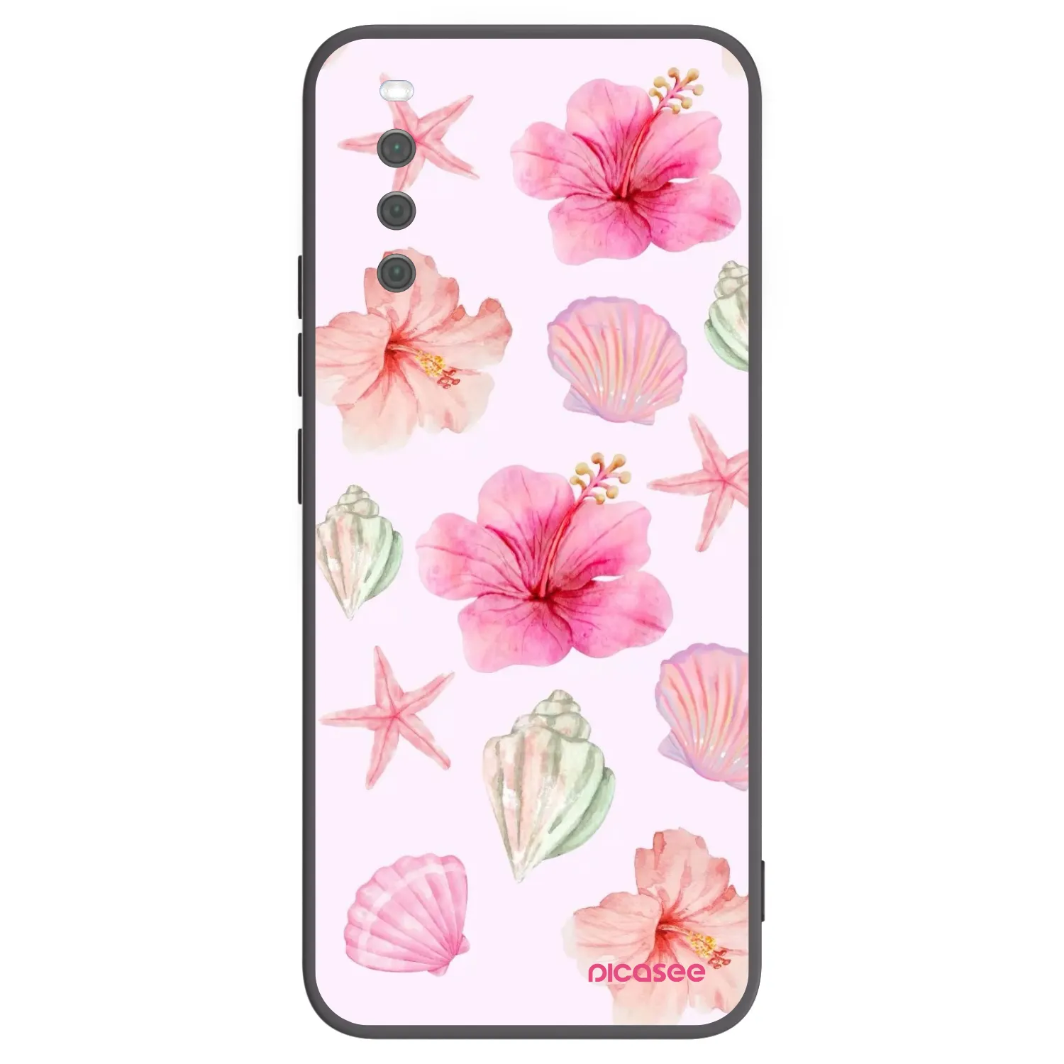 Picasee husă neagră din silicon pentru Sony Xperia 10 III - Blush Lagoon
