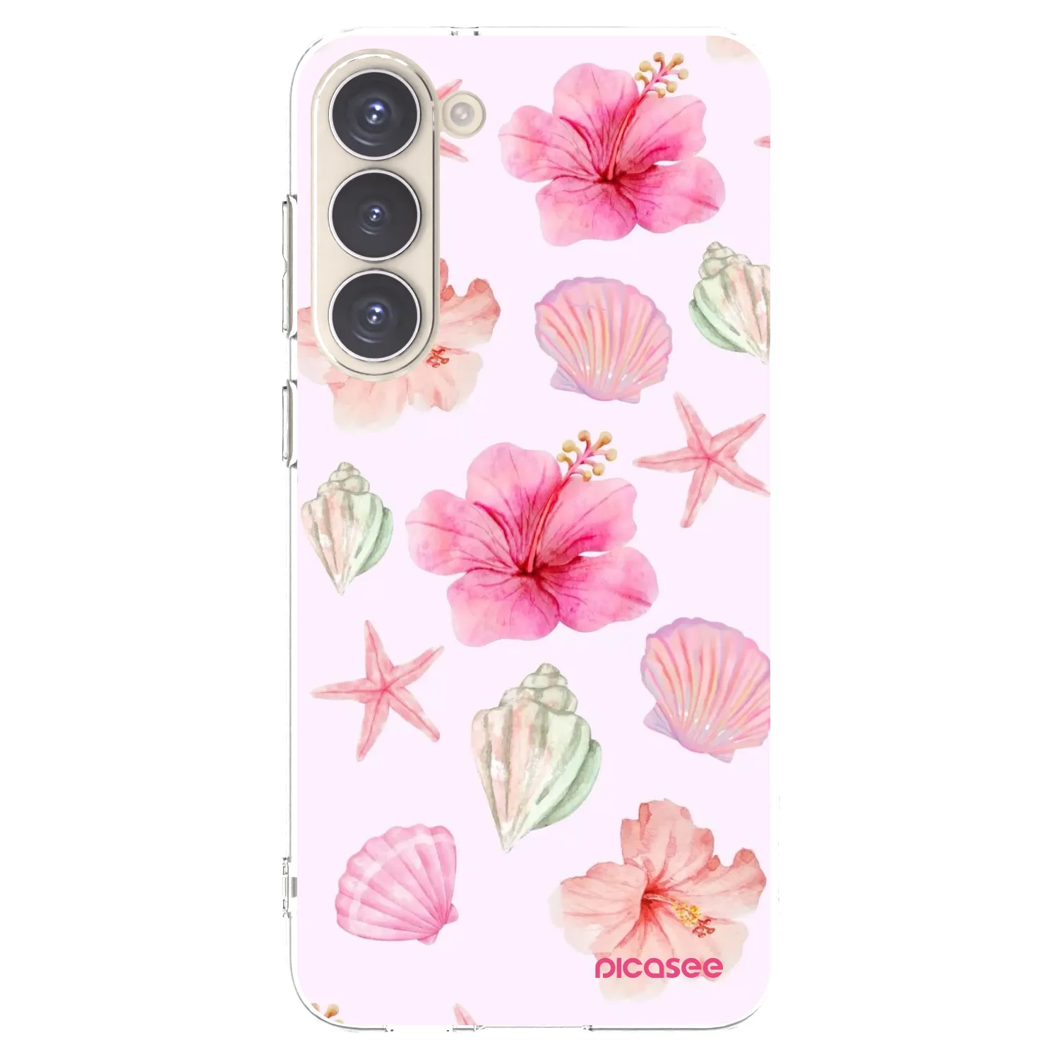 Picasee husă transparentă din silicon pentru Samsung Galaxy S23+ 5G - Blush Lagoon