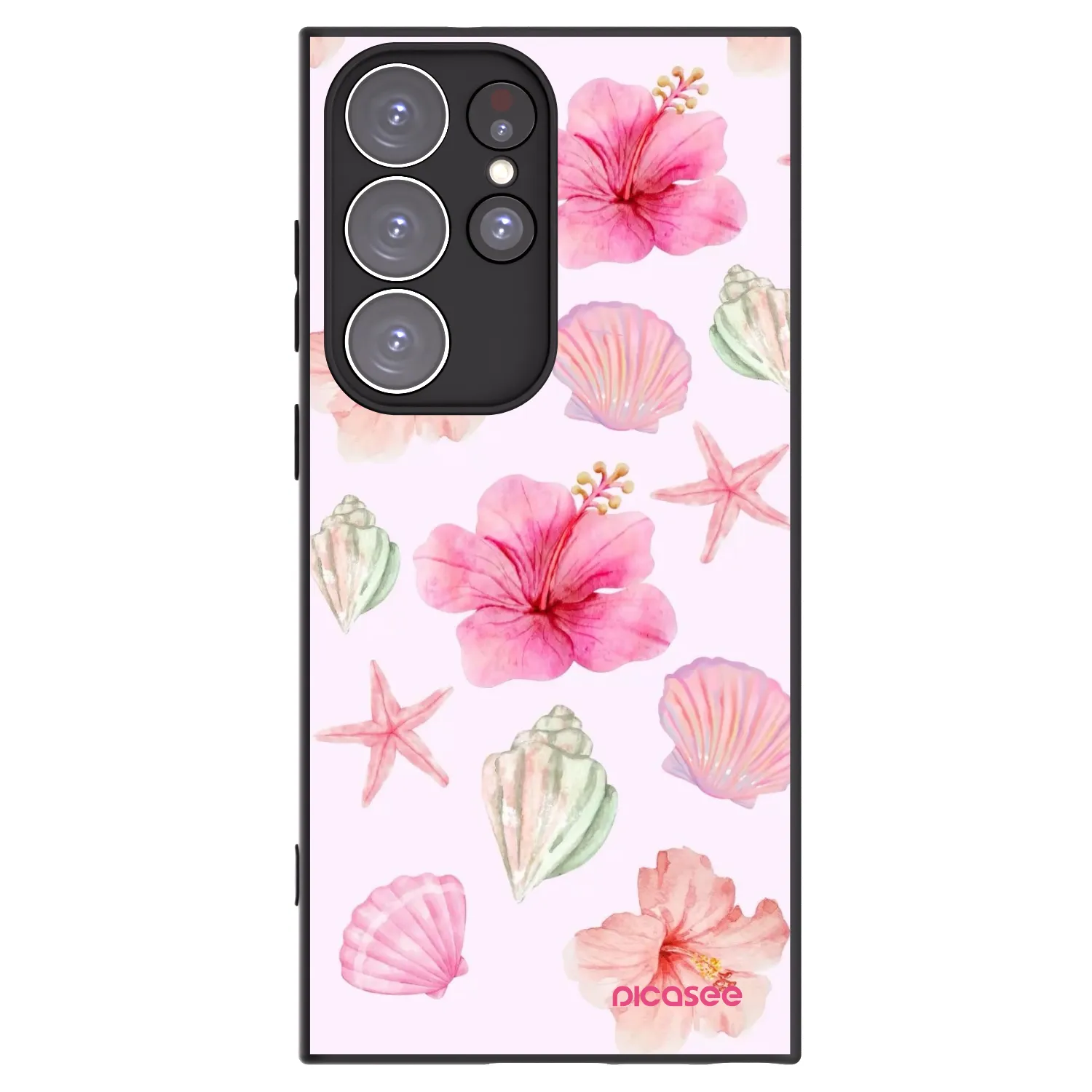 Picasee husă neagră din silicon pentru Samsung Galaxy S23 Ultra 5G - Blush Lagoon