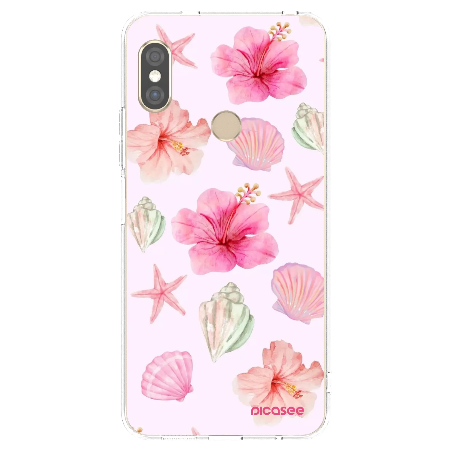 Picasee husă transparentă din silicon pentru Xiaomi Redmi Note 5 Global - Blush Lagoon