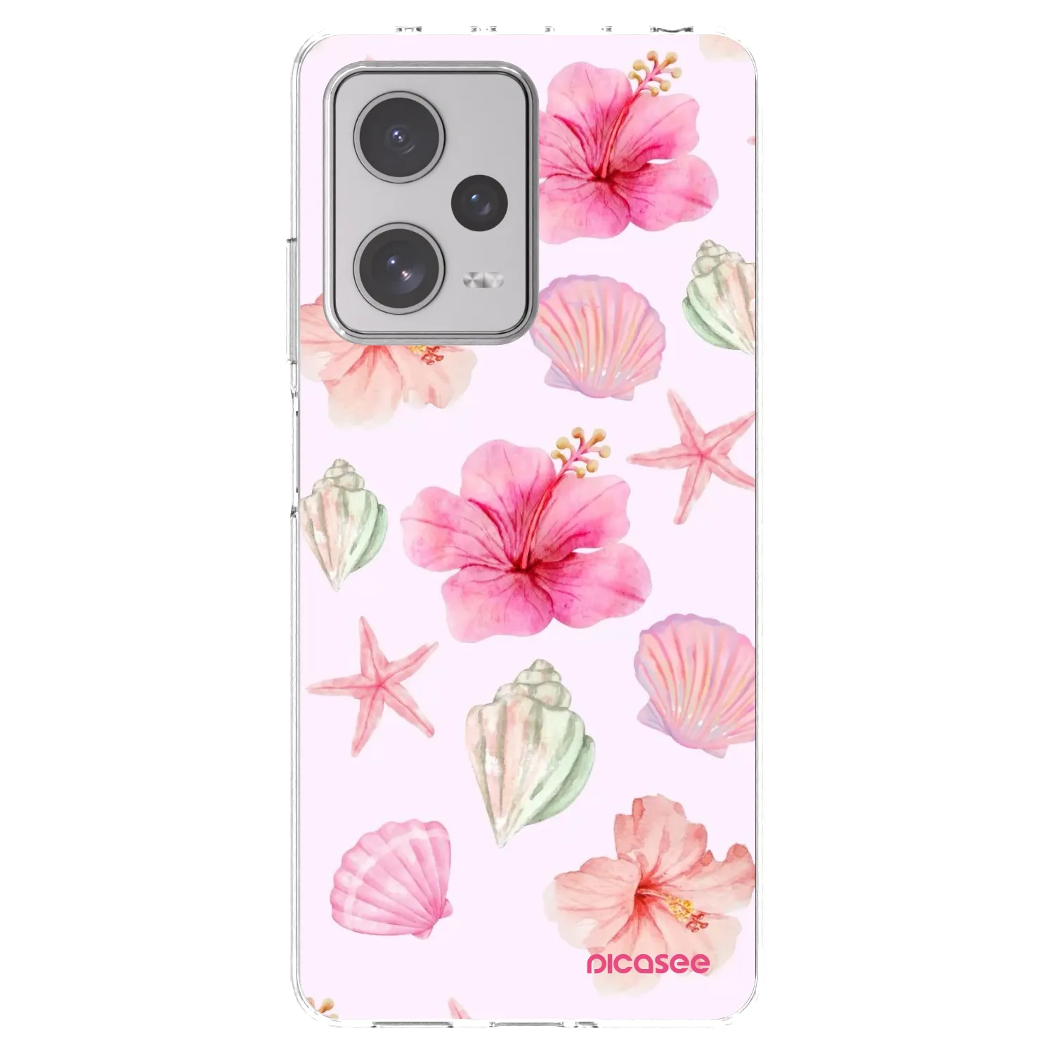 Picasee husă transparentă din silicon pentru Xiaomi Redmi Note 12 Pro+ 5G - Blush Lagoon