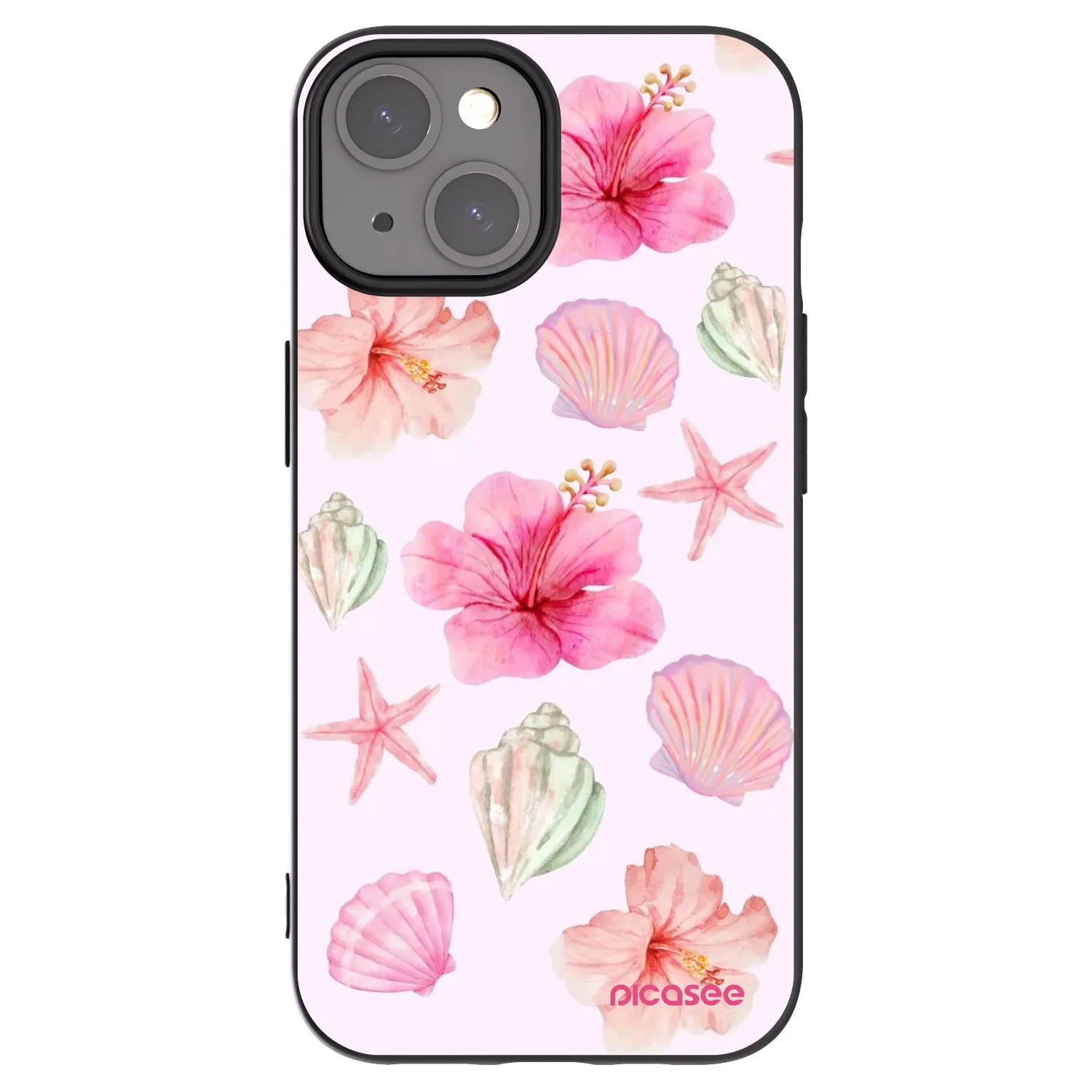 Picasee husă neagră din silicon pentru Apple iPhone 15 - Blush Lagoon