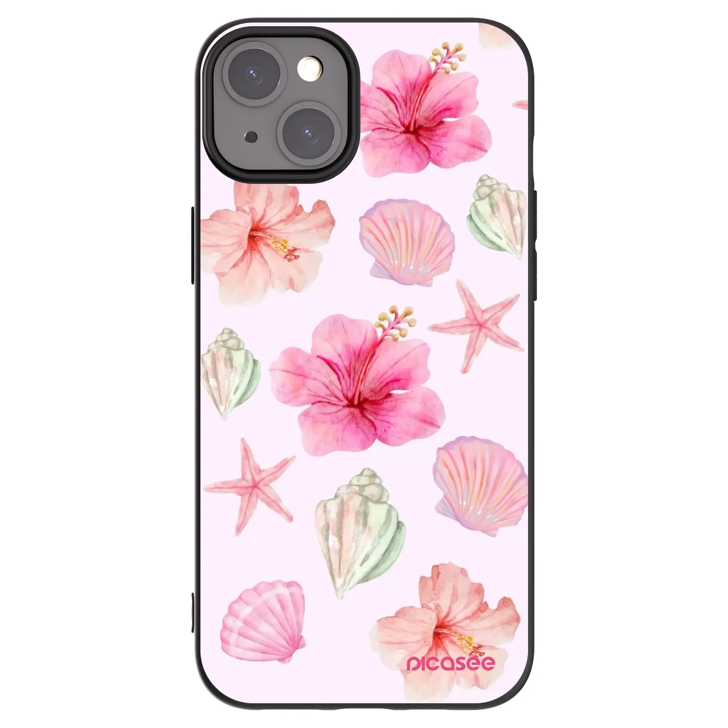 Picasee husă neagră din silicon pentru Apple iPhone 15 Plus - Blush Lagoon