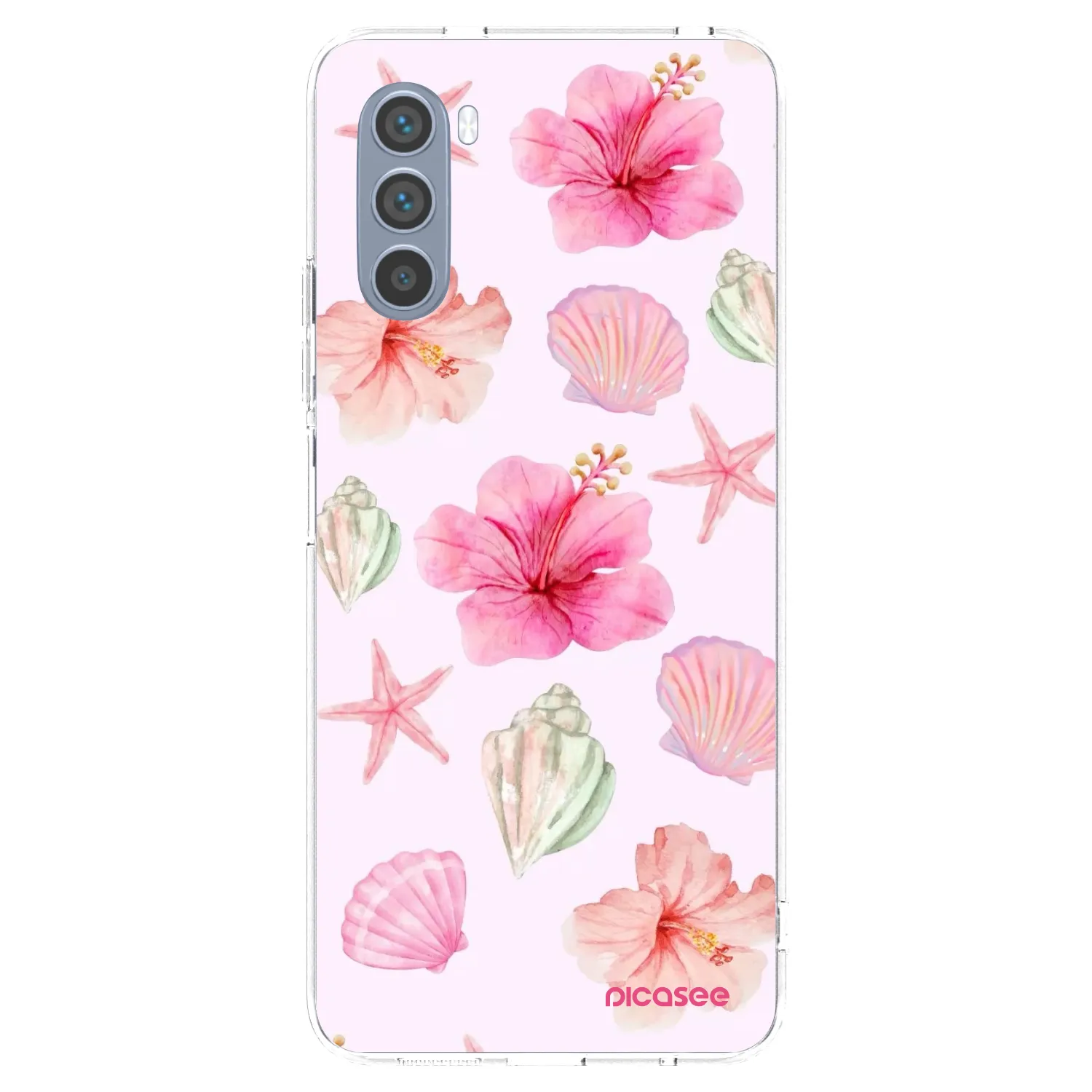Picasee husă transparentă din silicon pentru Motorola Moto G62 - Blush Lagoon