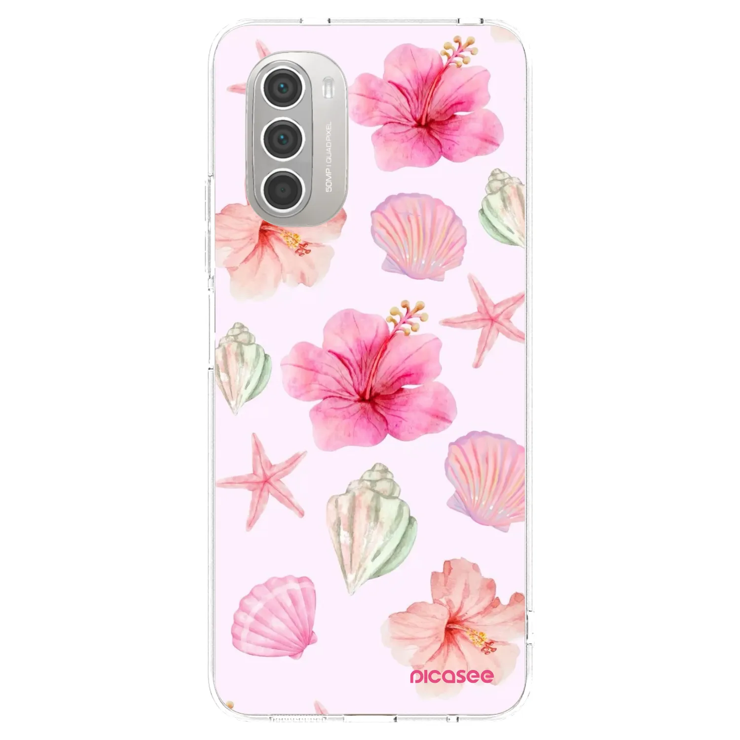 Picasee husă transparentă din silicon pentru Motorola Moto G51 - Blush Lagoon